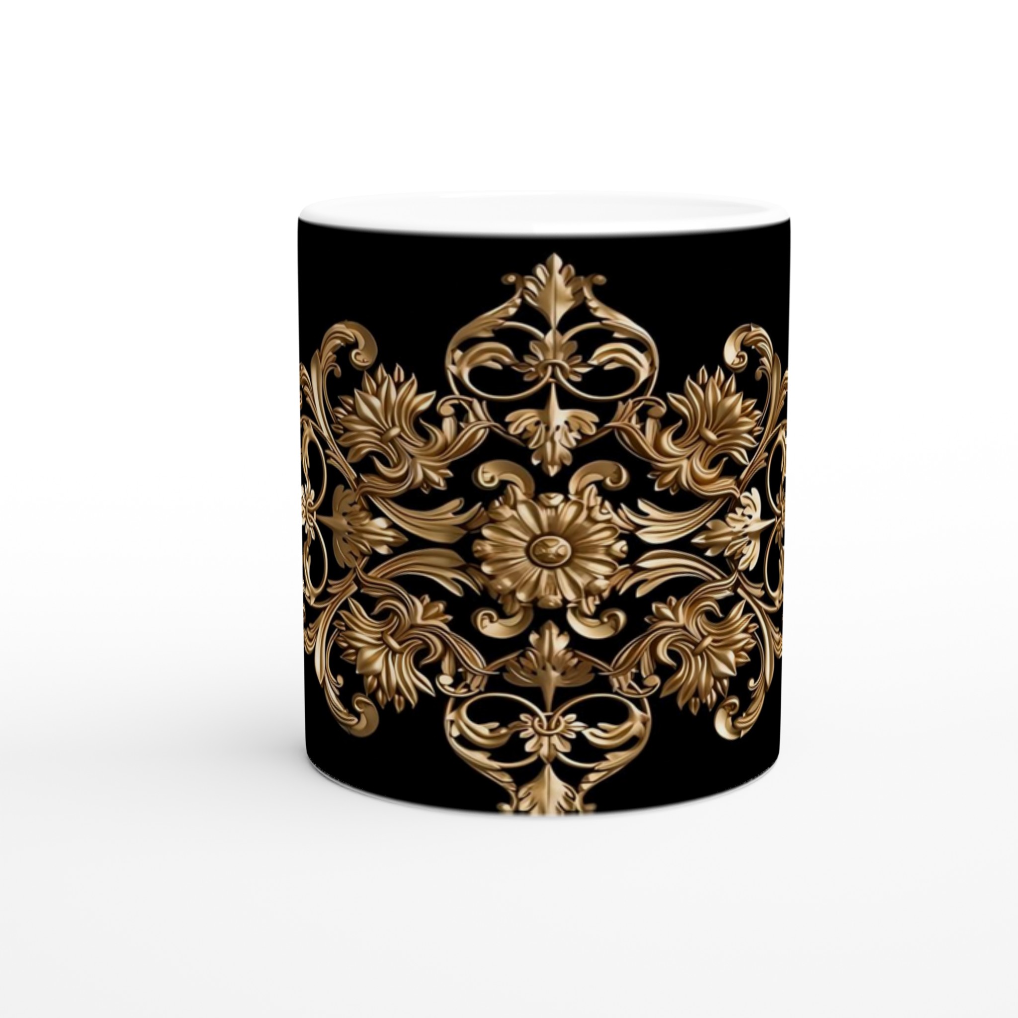 Elegant Vit 11oz Keramikmugg med Lyxigt Guldmönster – Välj Din Färg och Stil 8 ca3041a3-9d2b-4e1a-af86-72b57c2dfc7b