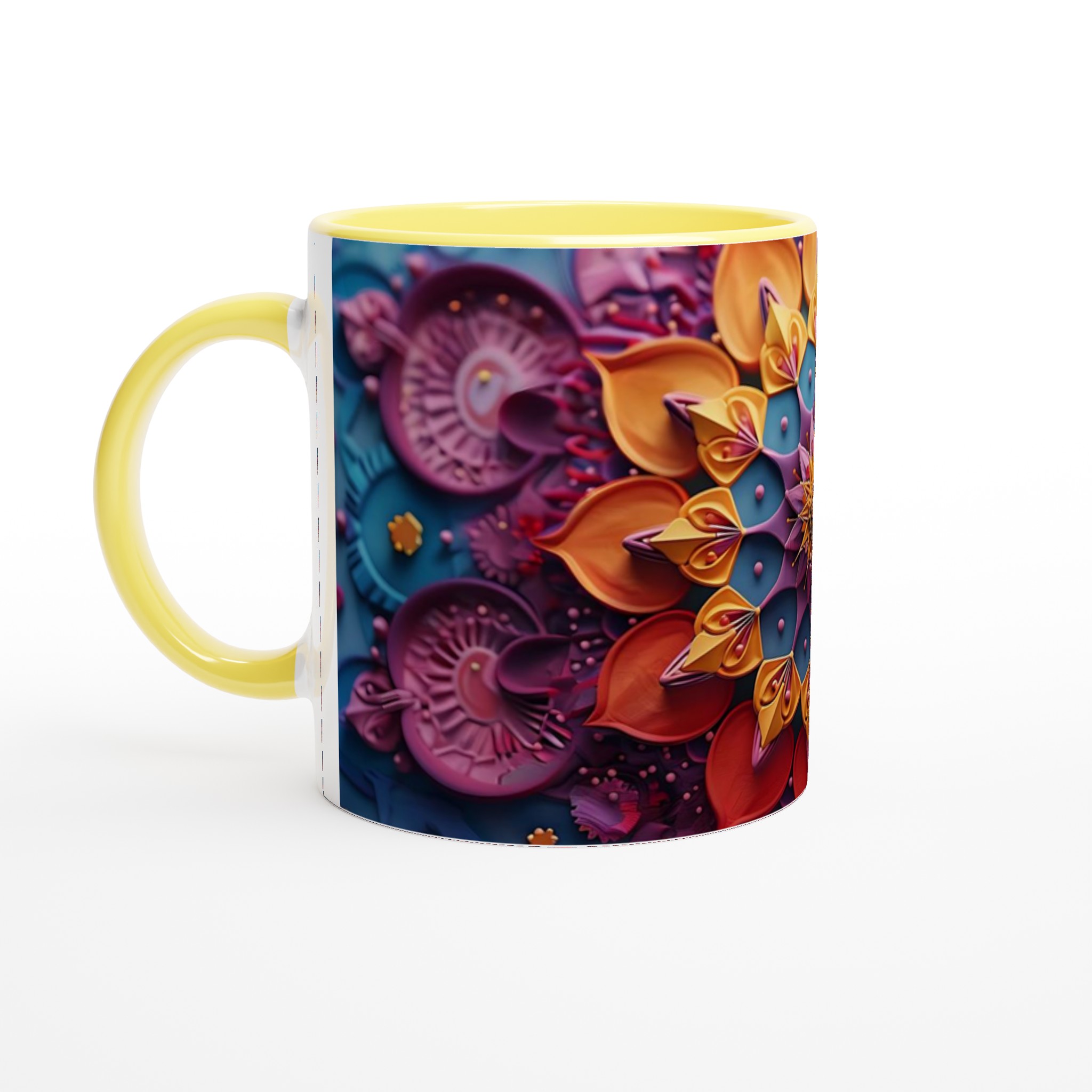 Mångfärgad Mandala Keramisk Mugg – 11 oz. Levande, Hållbar och Diskmaskinsäker för Din Dagliga Ritual 3 ca461572-0344-469d-ba22-4a451e4c7014