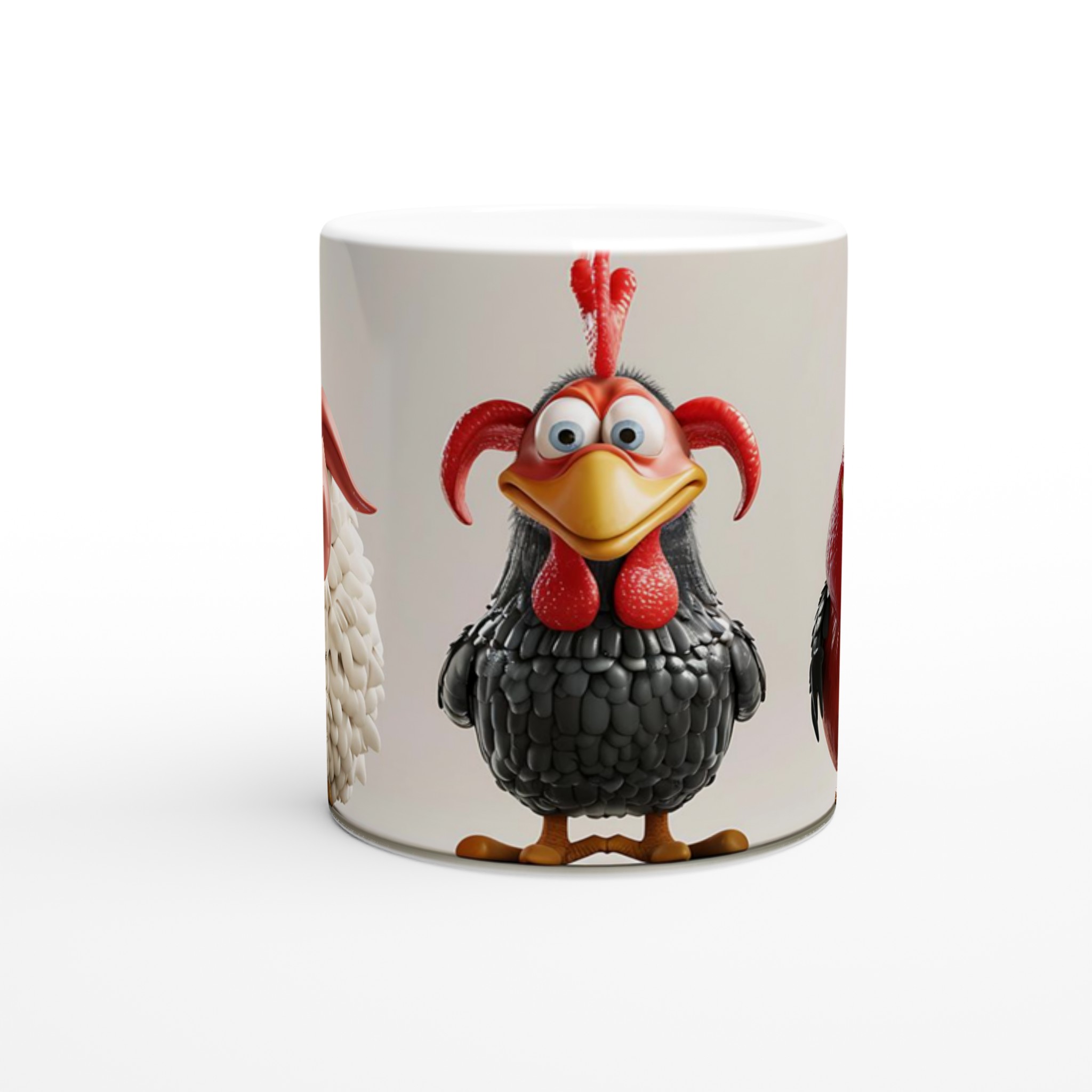 Charmiga Cartoon Djur Mugg - 11oz Premium Keramisk Mugg i Valfri Färg för Humoristiska Kaffestunder 8 cad36988-97cf-4b66-ad5d-934d99ec8914