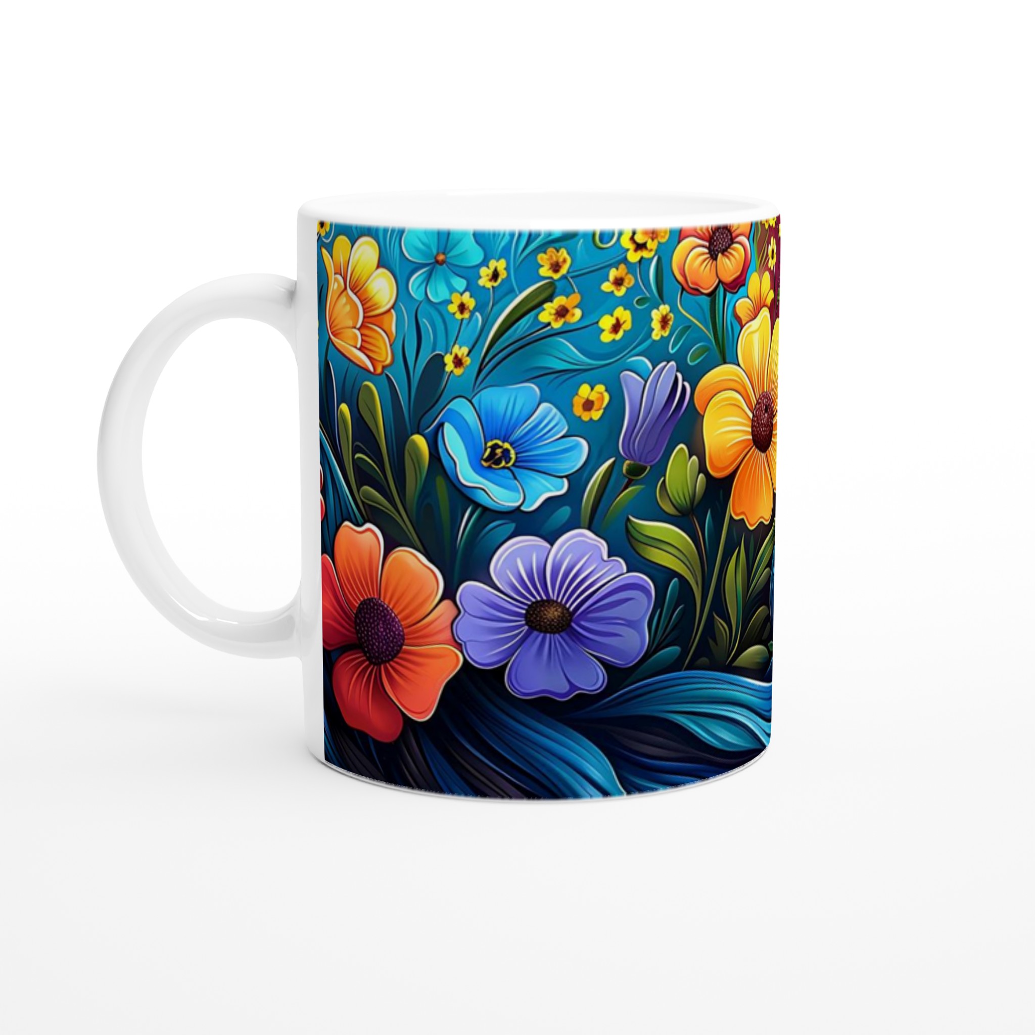Blomstrande Keramisk Mugg 11oz – Välj bland 7 Livfulla Färger för Din Perfekta Kaffestund 1 cadf7abc-0fc1-4b51-bc0d-561828cb1e0c