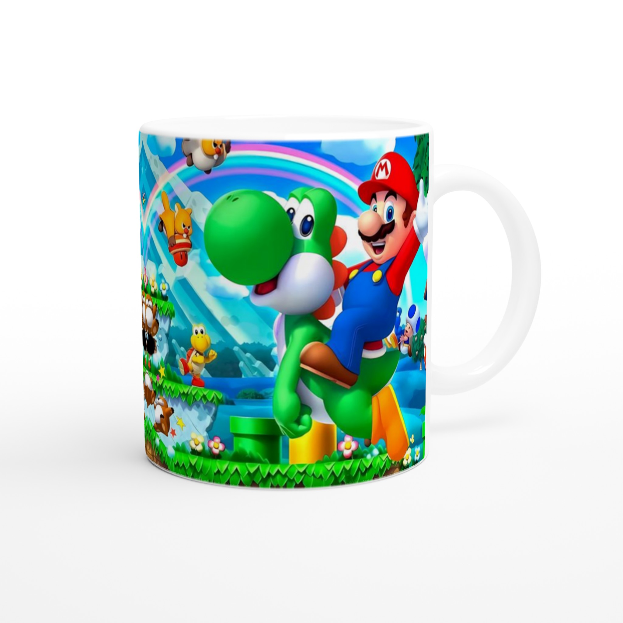 Vit 11oz keramisk mugg med färgstarkt Super Mario-tema i flera färgval 9 cae2b7a5-ac73-4d8b-a85a-7ef165e9c759