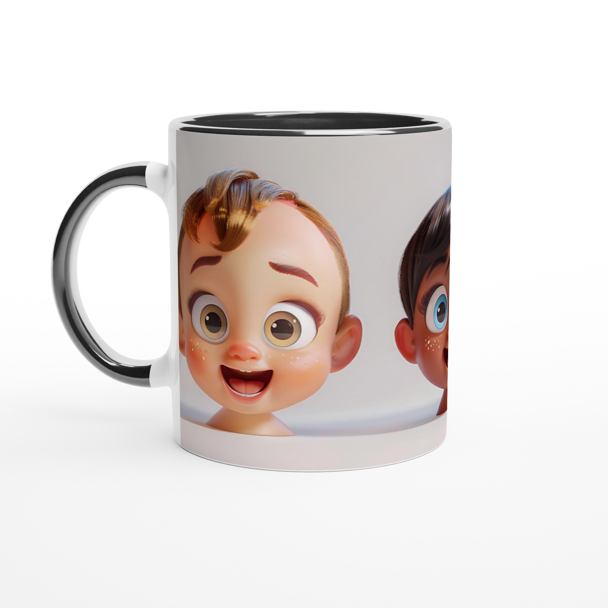 Glad Kaffemugg med Lekfulla Barnansikten – Välj din Färg i 11oz Keramik 4 cafbfbe3-3935-457e-bf35-3df031ea4846