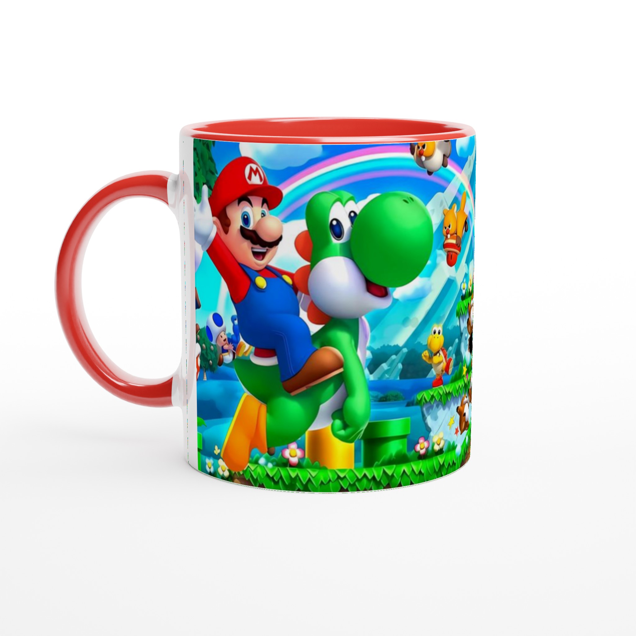 Vit 11oz keramisk mugg med färgstarkt Super Mario-tema i flera färgval 5 cb6c5cc6-46c7-4c74-83aa-4476e5753d28