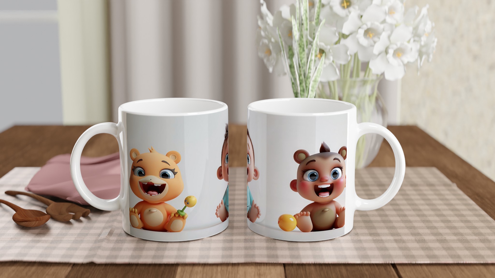 Babyns första skratt: Söt 11oz keramikmugg i ditt val av sju livliga färger – perfekt för föräldrar och barnälskare! 10 cb9cbded-09bd-4b41-8686-24d92c7769d6