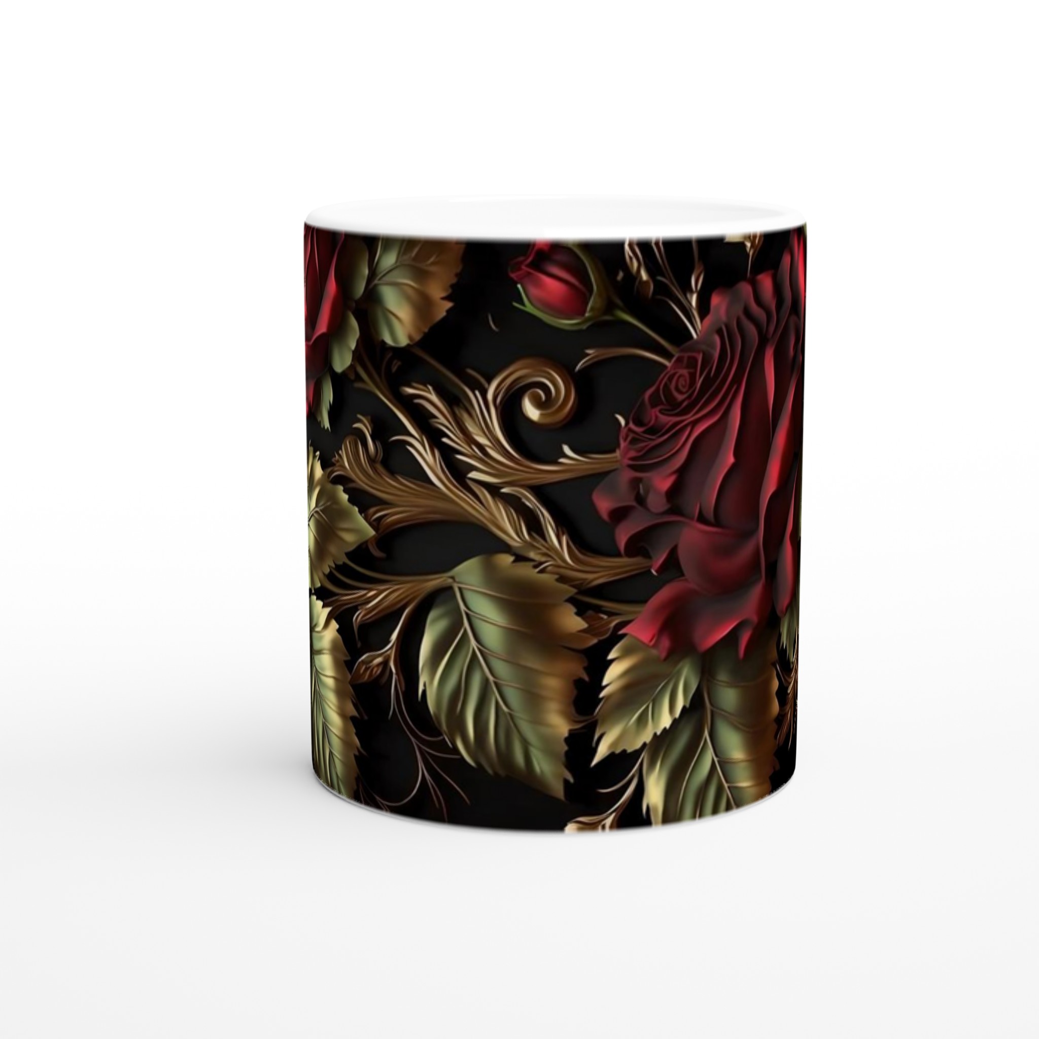 Elegant 11oz Keramisk Mugg med Rosor – Välj Din Favoritfärg för En Lyxig Känsla 8 cbb11f63-93b3-4f19-bbda-369b9d332904