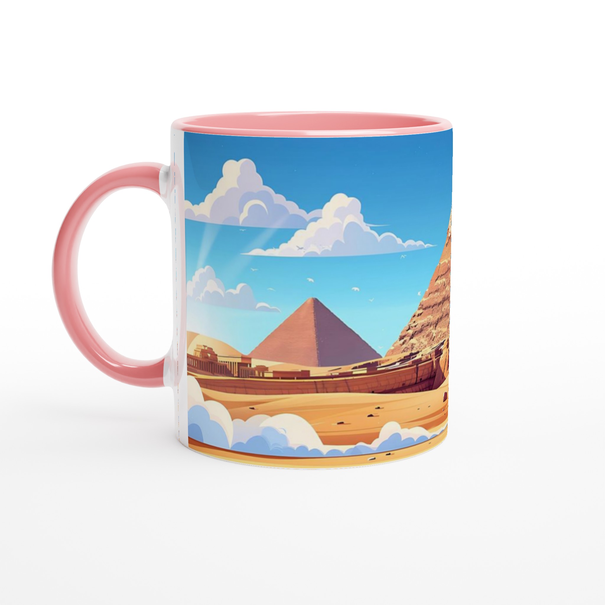 Egyptisk Pyramider & Sfinx Mugg - Klassisk Design i ditt Val av Färg 6 cbbde9d8-3d9d-40a9-9cbf-1875305bb52c