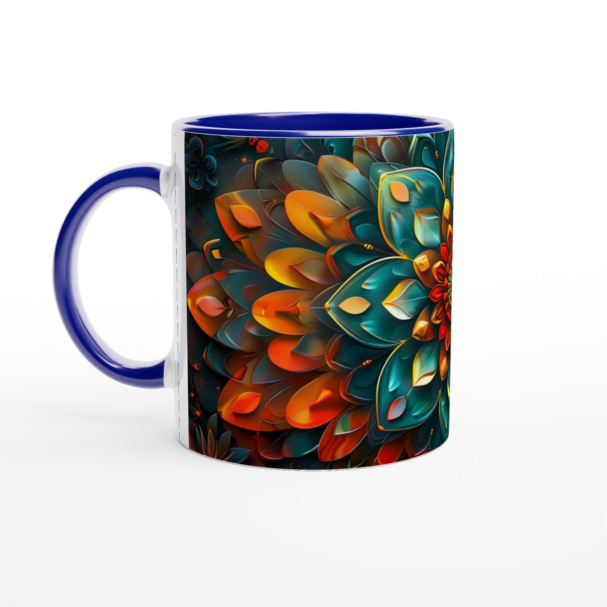 Abstrakt Mandala 11oz Keramikmugg – Strålande Design för Kaffe & Te i Flera Färger 2 cbda2737-2dbb-4340-8b4e-5dc1f42086c6