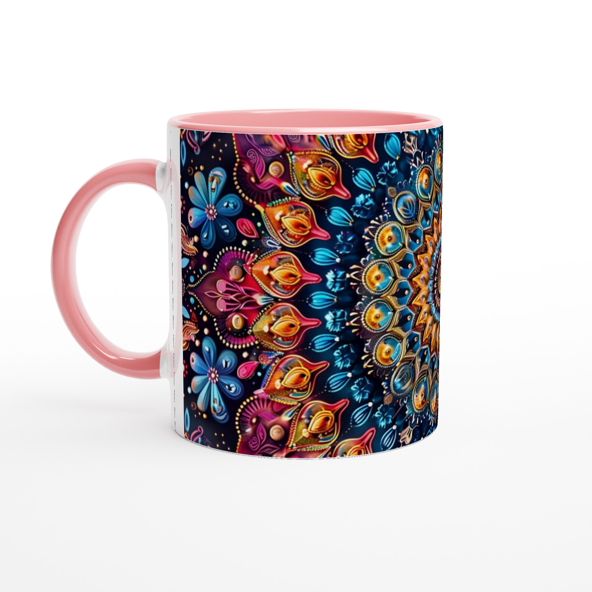 Kosmisk Mandala Keramikmugg - 11oz, Levande Design i Valfri Färg 6 cbea4134-0e15-40b2-b144-62e7ff08d843