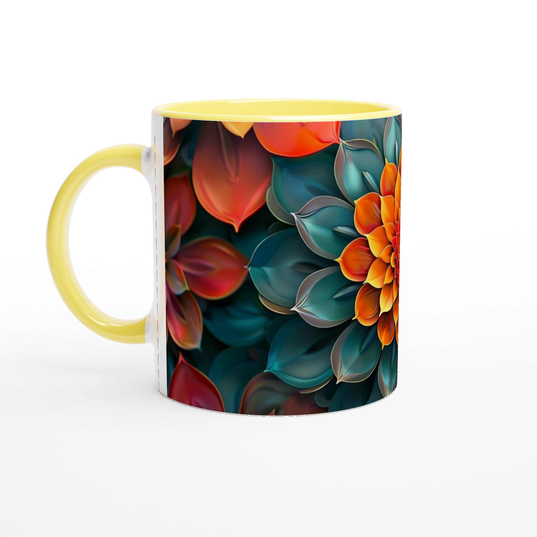 Abstrakt Mandala Blommig 11oz Keramikmugg – Välj din färg 3 cc4ade81-c918-4df9-a891-c4141d8dde03