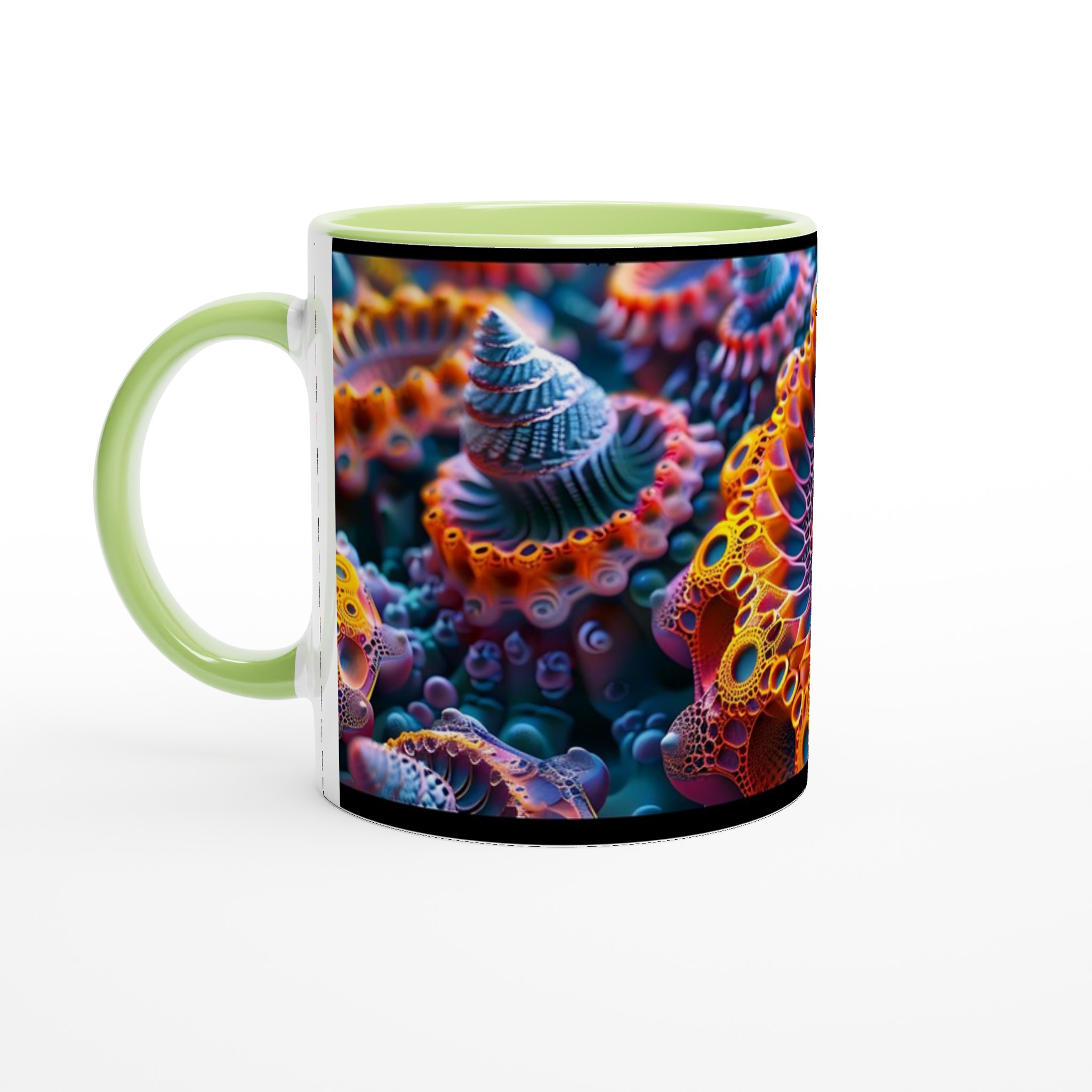 Abstrakt Fraktal Konst Mugg – Levande Koralldesign Keramisk Kaffekopp i Flera Färger 7 cc4ea5e0-f765-4bd6-b1e8-353863c1d1bf