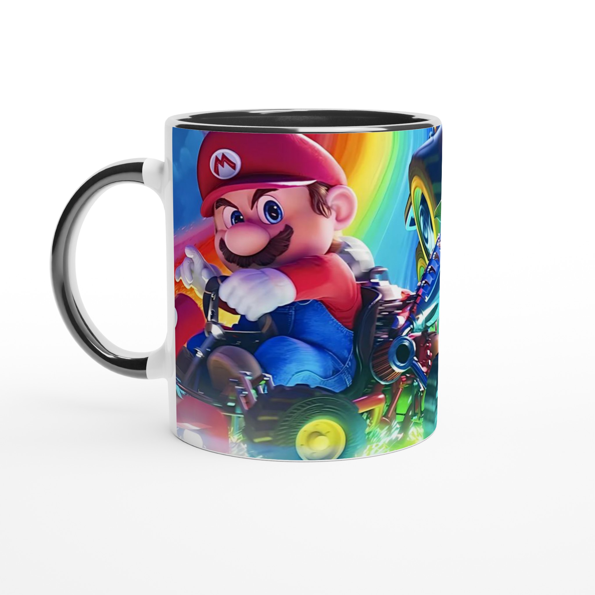 Vit 11oz keramisk mugg med inspirerande spelmotiv i regnbågens färger 4 cc59a52e-5748-435c-8a06-873338e7022c
