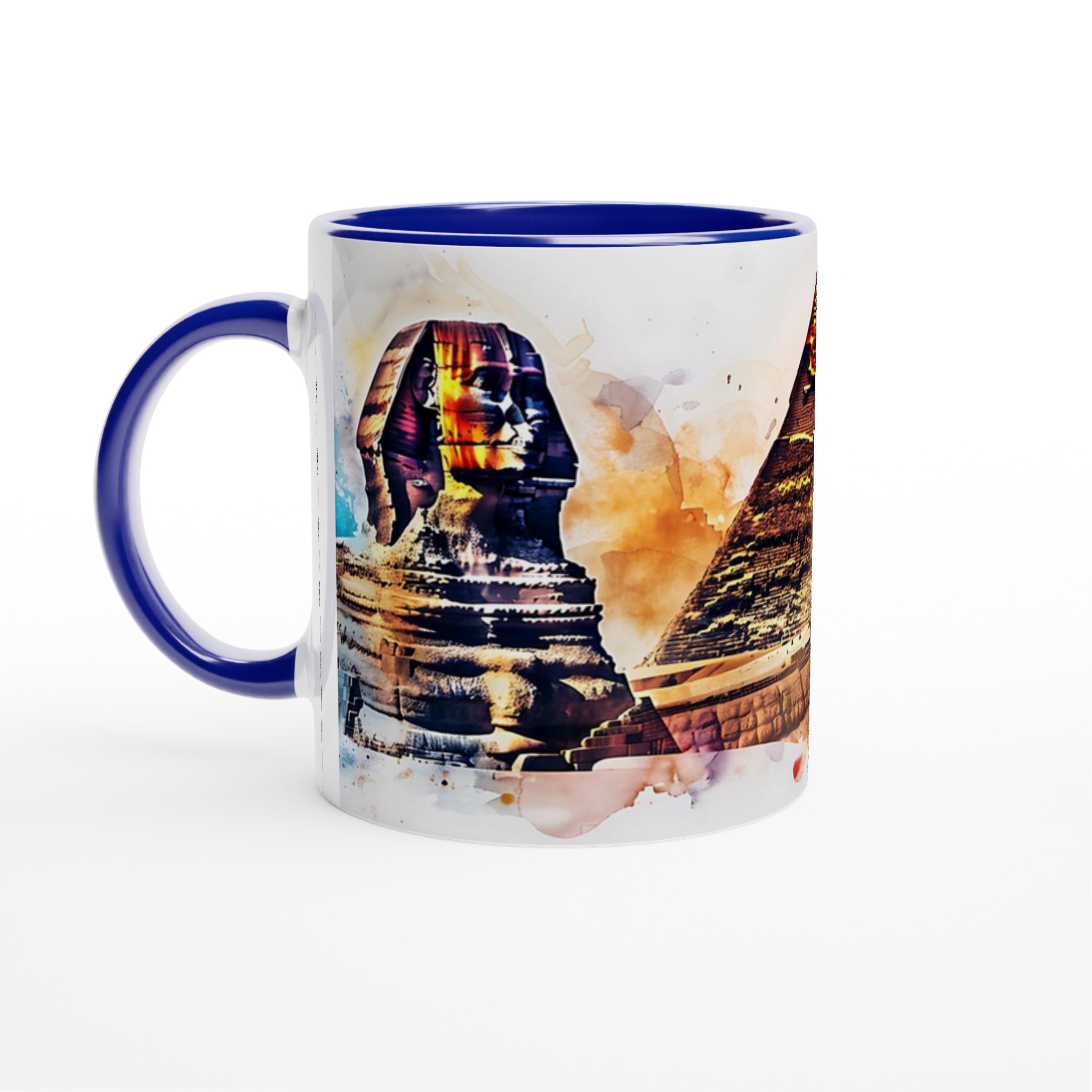 Egyptisk Akvarell Mugg - Mystisk Pyramider & Sfinxer Konst Mugg i Flera Färger 2 cc697cc7-7cdd-4cd4-8576-63bef2fff5d9