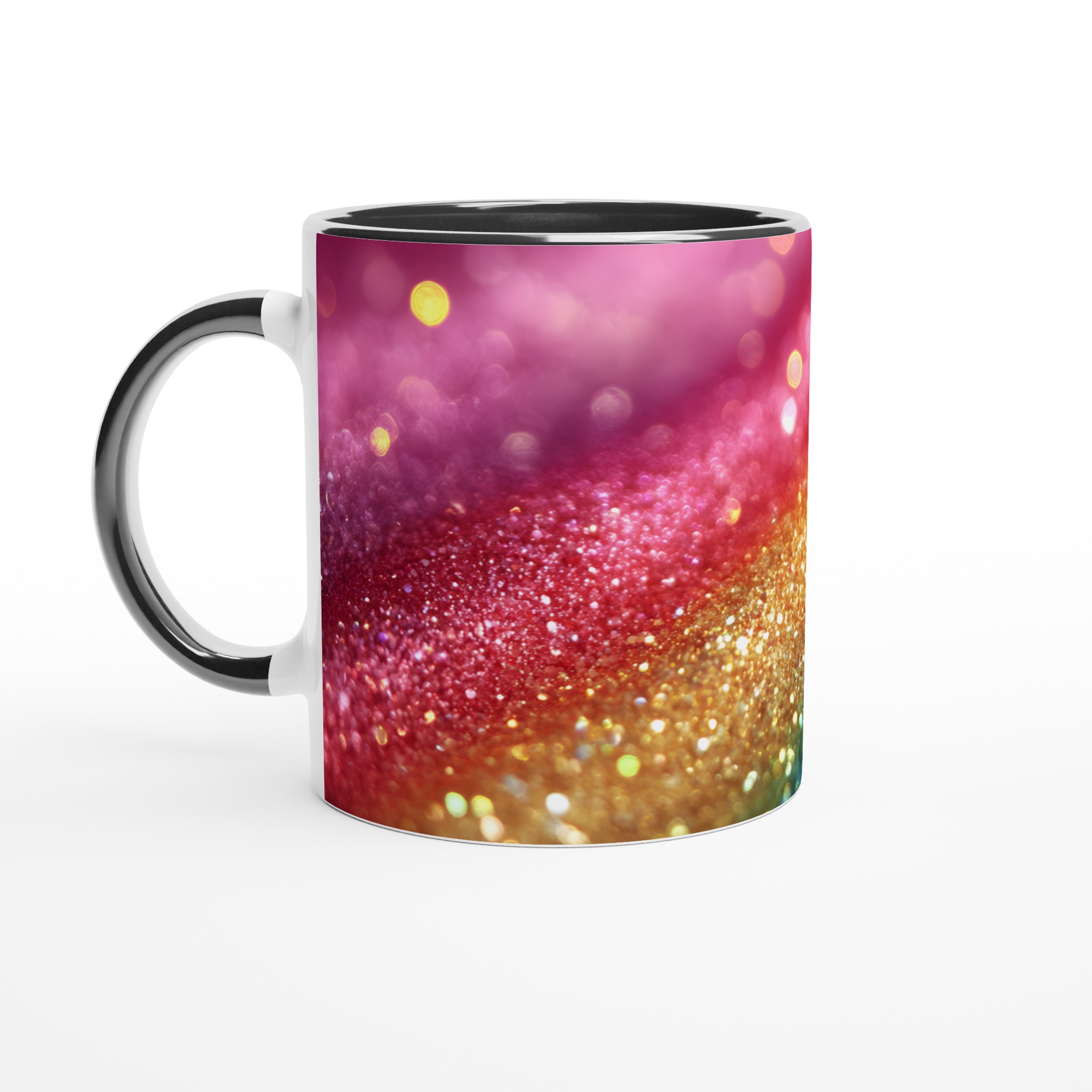 Glittrande Regnbågsfärgade 11oz Keramisk Mugg – Lysande Design i Ditt Val av 7 Färger 4 cc9c82c8-37e7-4a39-bd08-b4f8d0e753a5
