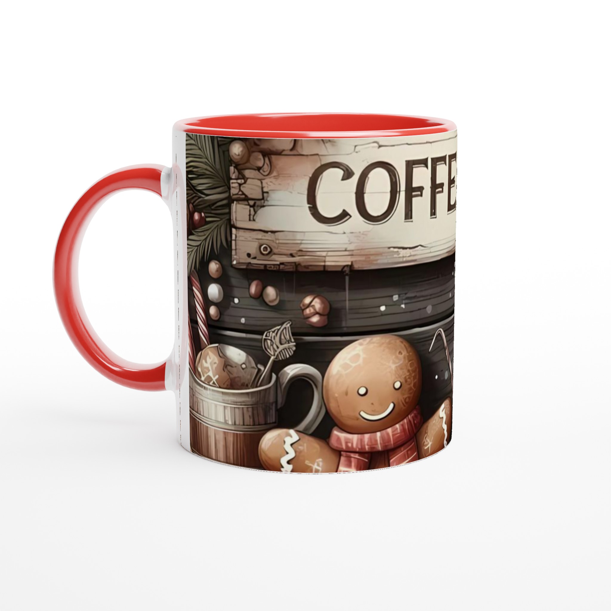 Vit 11oz keramisk mugg med mysigt julmotiv – välj bland sju charmiga färger 5 ccb0cad7-ebd3-4c55-bca6-79995f1b45f1