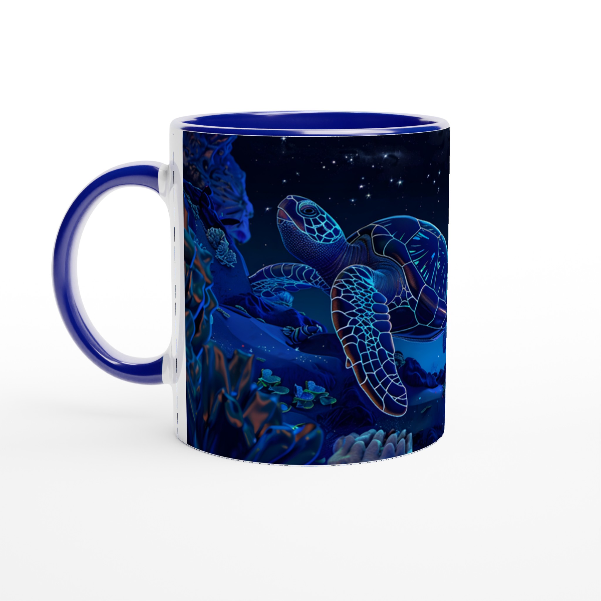 Kosmisk havssköldpadda 11oz keramikmugg – Drömsk nattmotiv i ditt val av färg 2 cce70625-537f-4623-97cc-7116b33b53f5