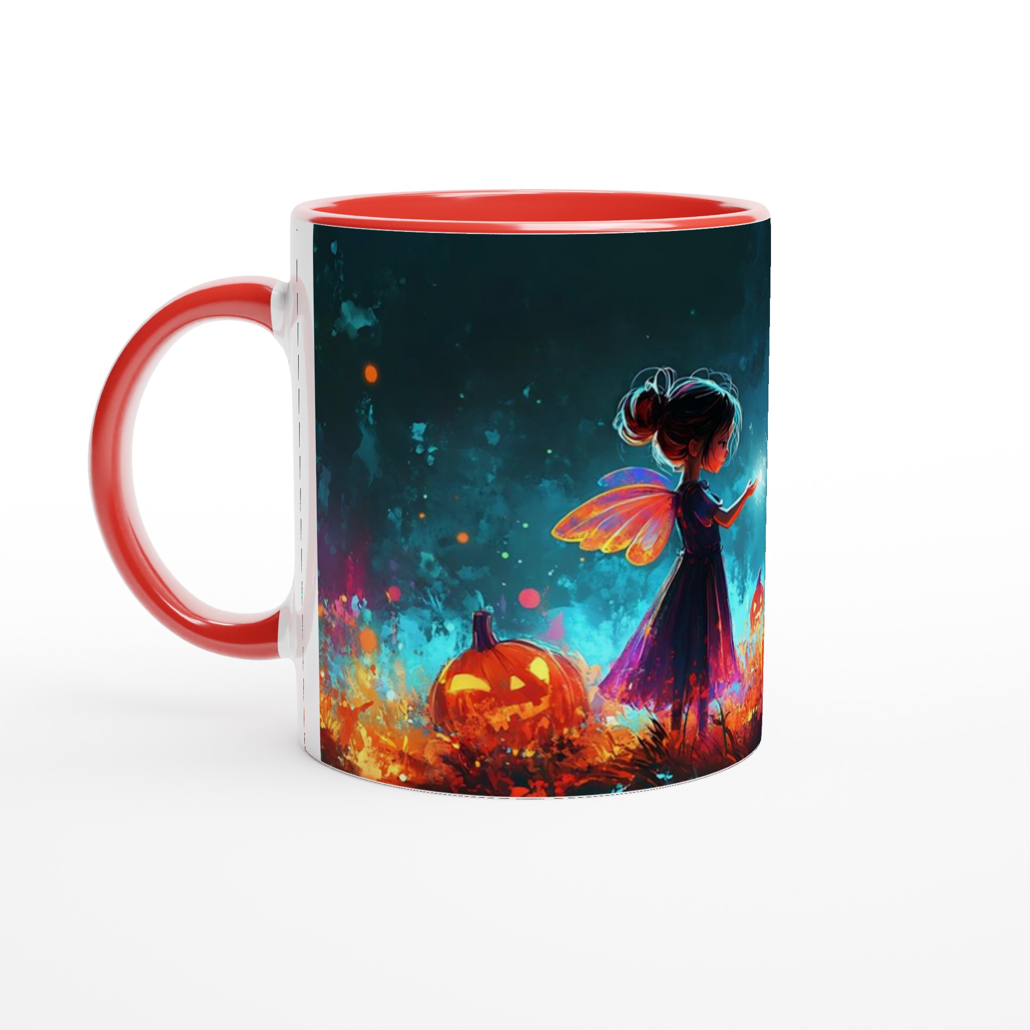 Magical Halloween Fairy & Pumpkins 11oz Keramisk Mugg – Drömsk Höstdesign i Valfri Färg! 5 cd0f0949-2ecf-4661-af5e-ae60805e2501