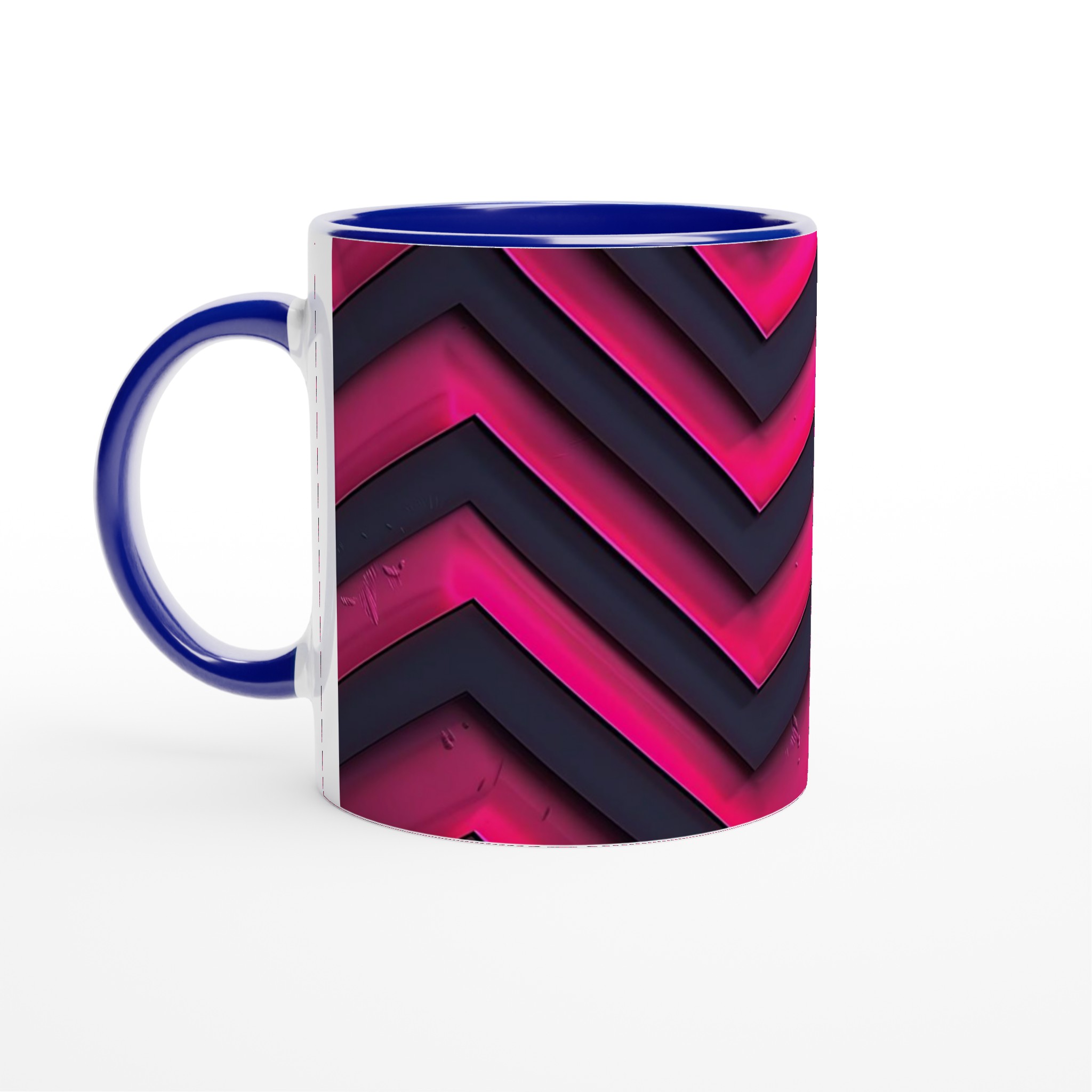 Neon Vågmönster Keramikmugg - 11oz, Levande Färgval 2 cd145fd8-c9fd-4fb5-ae9a-4771011eeb5a