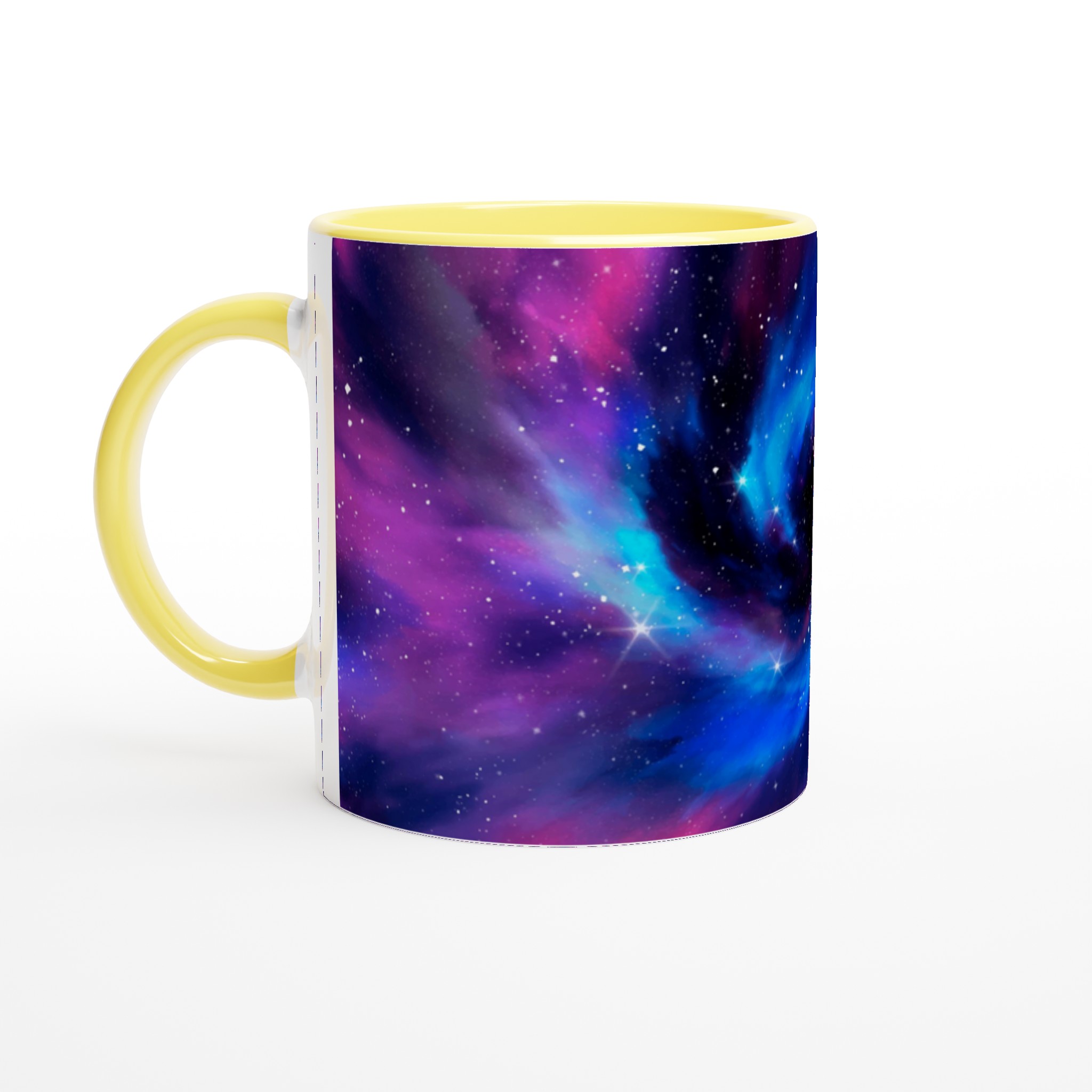 Vit 11oz keramisk mugg med galaxtema – välj din favoritfärg och förvandla din kaffestund 3 cd14de37-ea95-43d3-a567-cce6c923f5ce