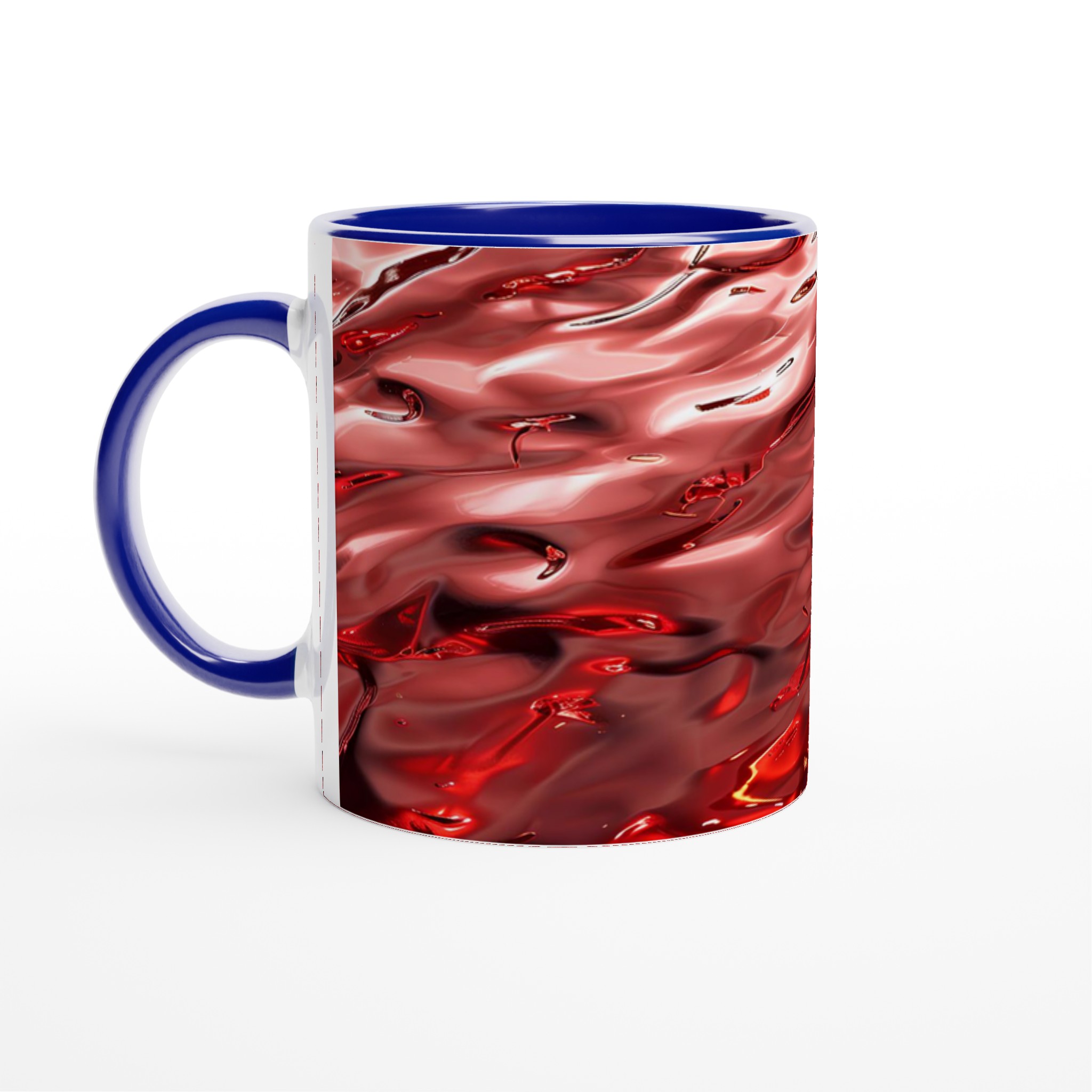 Abstrakt Röd Känsla 11oz Keramisk Mugg – Ge Din Kaffestund En Konstnärlig Touch, Välj Din Färg! 2 cd3af509-70ef-4a2e-9921-05222b740acc