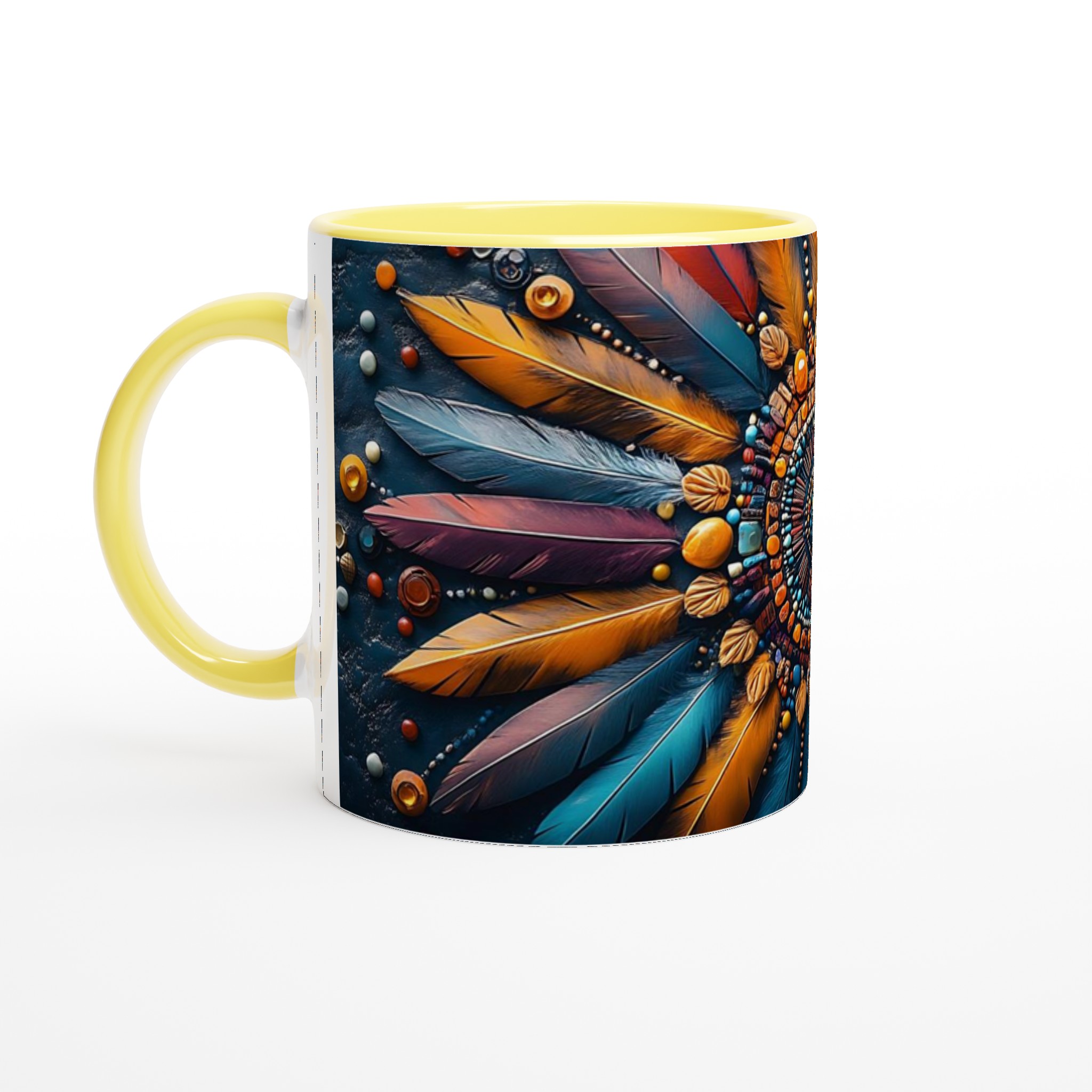 Aztec Inspired 11oz Keramisk Mugg – Konstfull Design i Levande Färger 3 cd673cd6-086a-4fba-b9c0-4da845945079