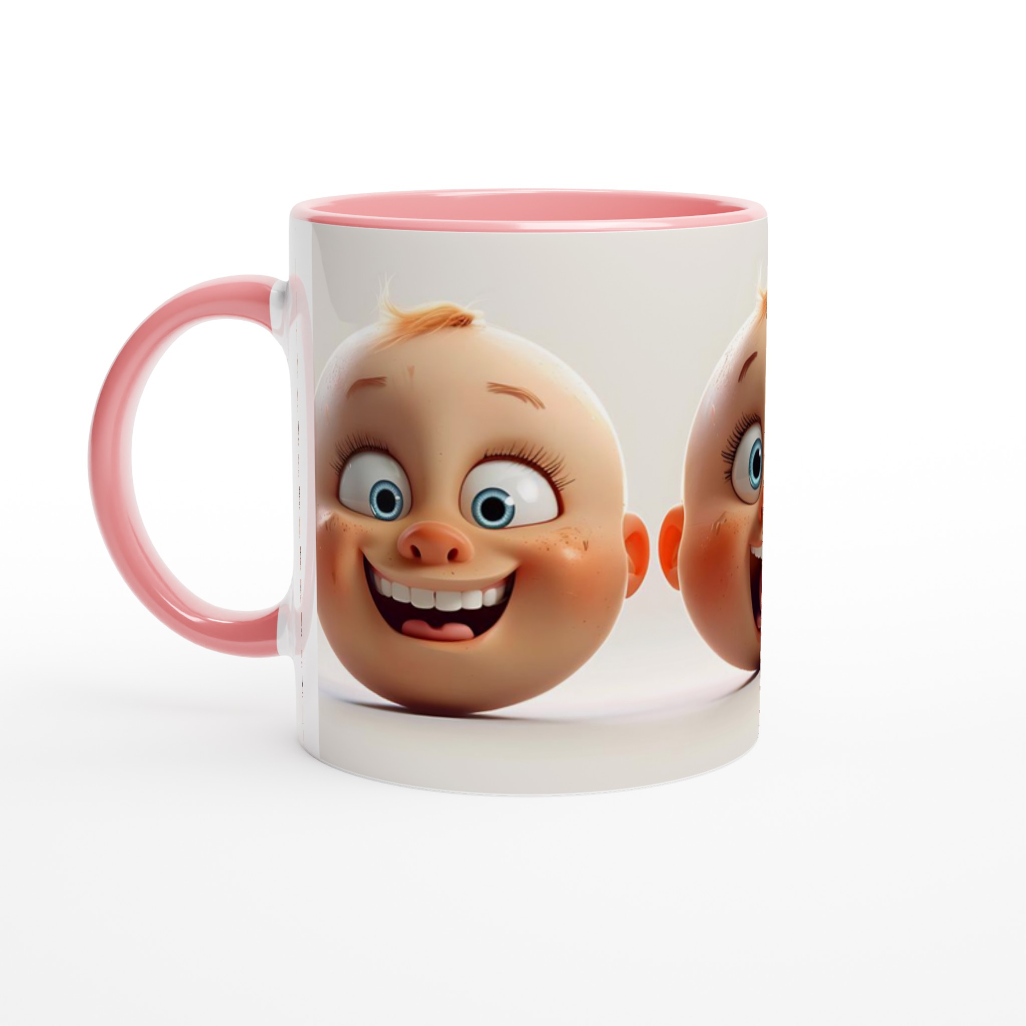 Glad Baby Ansikte Keramikmugg – Glädje i Varje Klunk, Välj Din Favoritfärg! 6 cd694a0f-20ac-4912-b7ec-acb41cfaaeab