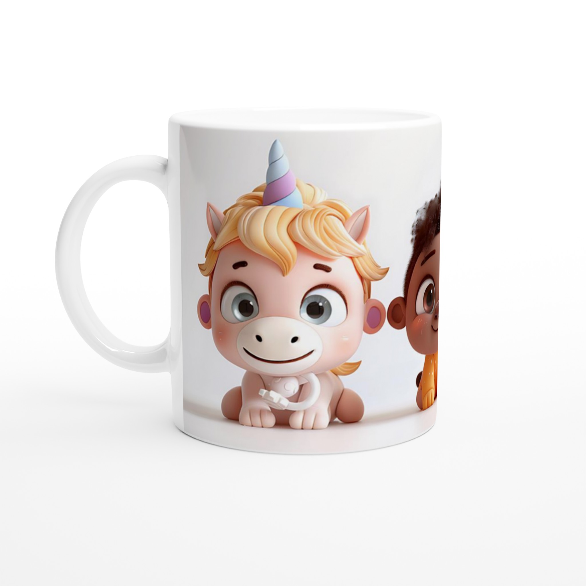 Söta Vänner Keramikmugg - Unicorn, Baby & Lejon Design | 11oz Presentmugg i Valfri Färg 1 cd843246-1475-4909-98ab-71851f0e8aa7