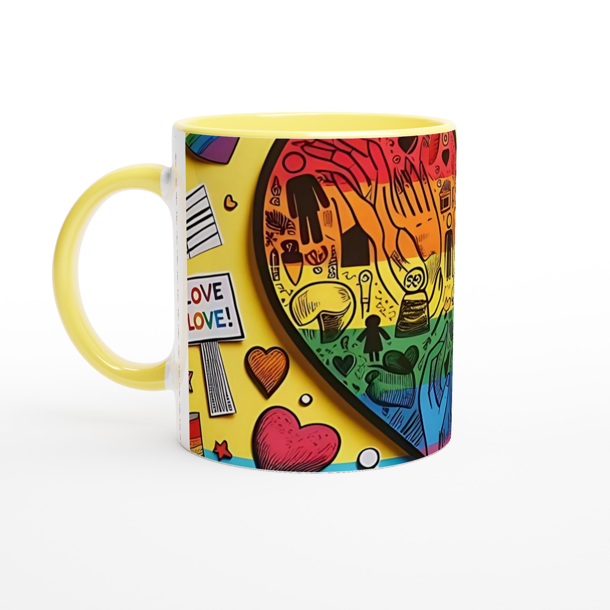Färgstark 11oz keramisk mugg med regnbågshjärta – välj din favoritfärg för kissar som älskar kärlek 3 cd8b0ca3-85f2-4941-bd18-06fd312e218e
