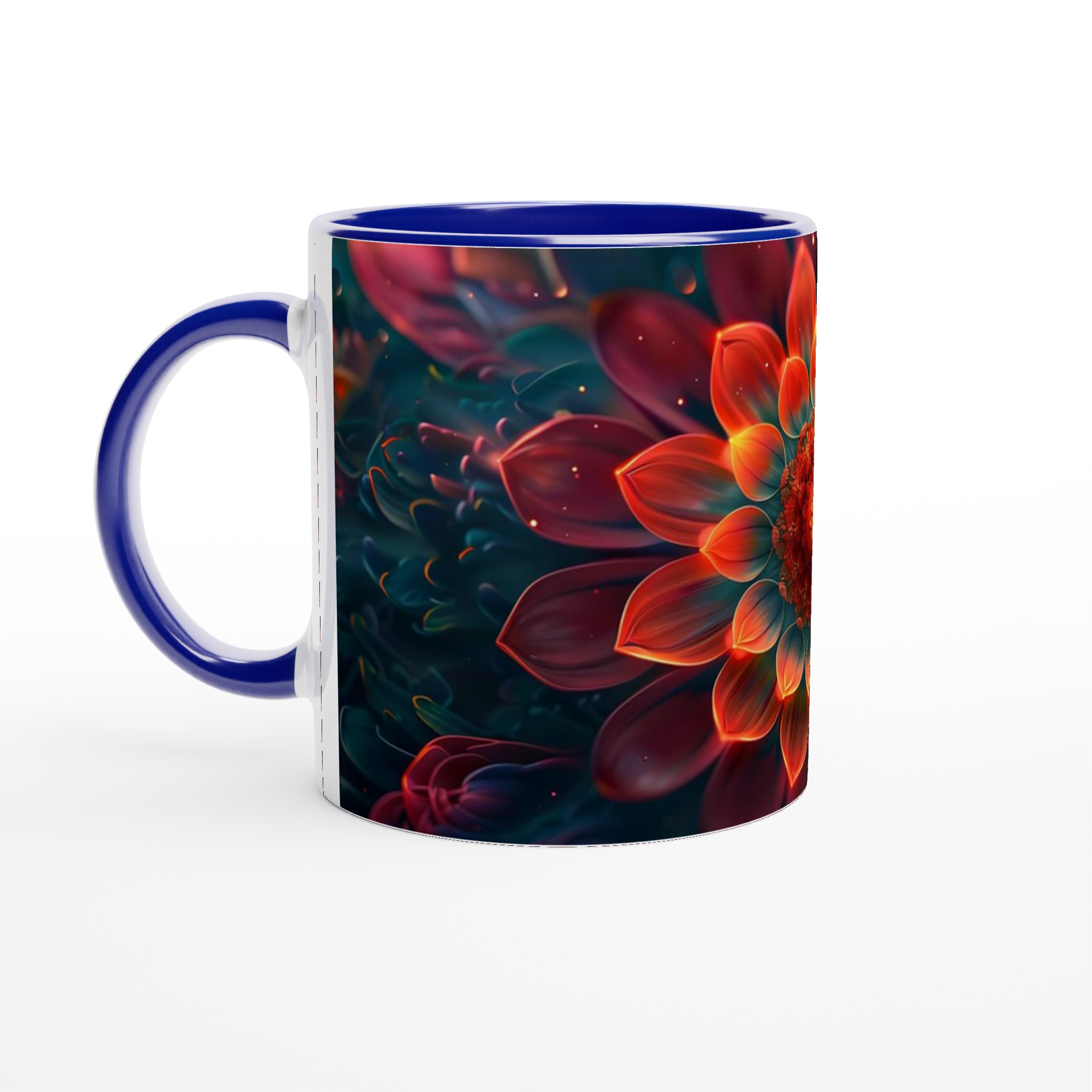 Glödande Blomsterdröm – 11oz Keramisk Mugg för Konstälskare, Välj Din Färg! 2 cdaf47f3-0686-4908-b07e-752bf14959ab