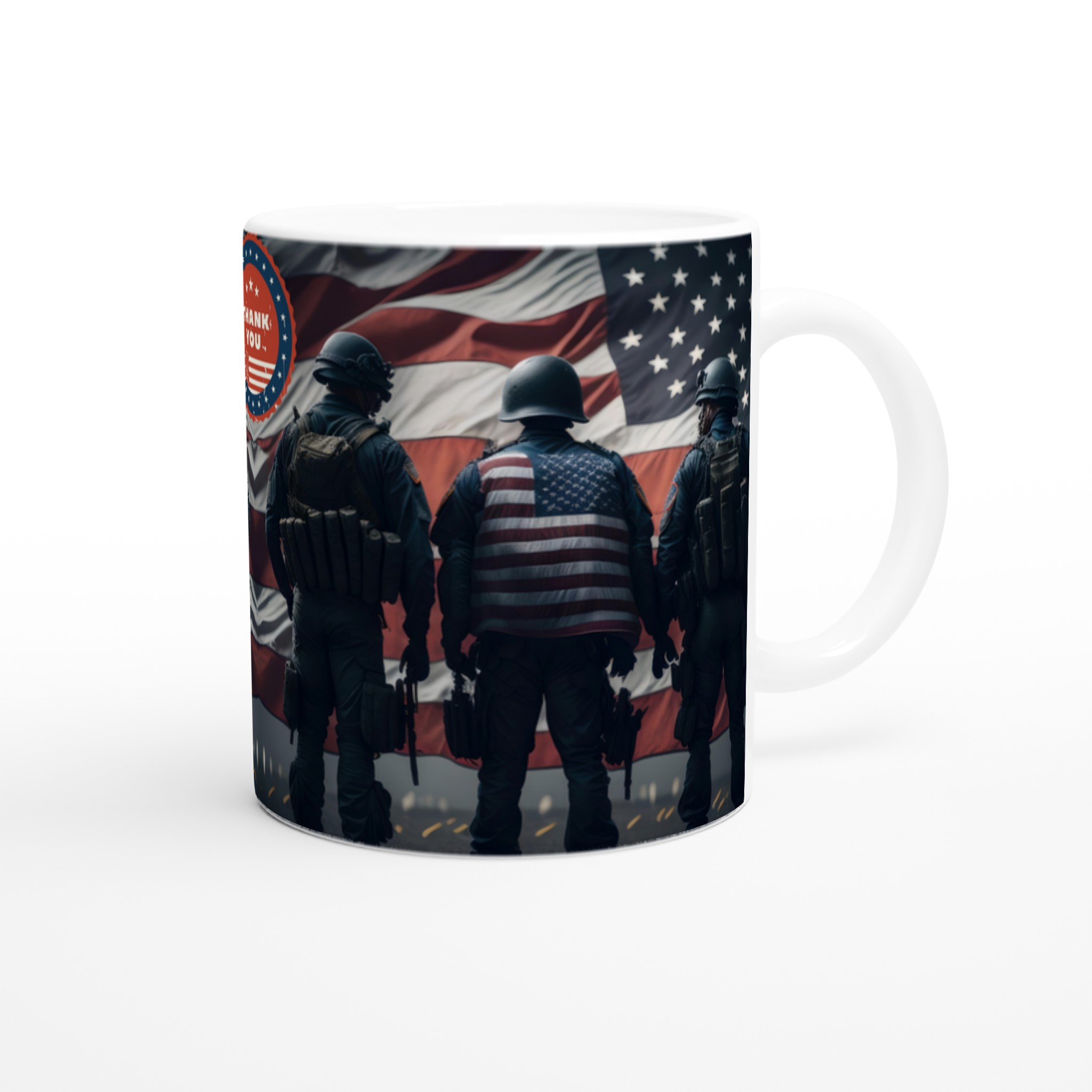 Hyllning till hjältarna: 11oz Keramikmugg med flaggmotiv – Perfekt för patriotiska presenter 9 cde3d6eb-a2c5-476c-8906-2b70e2539801