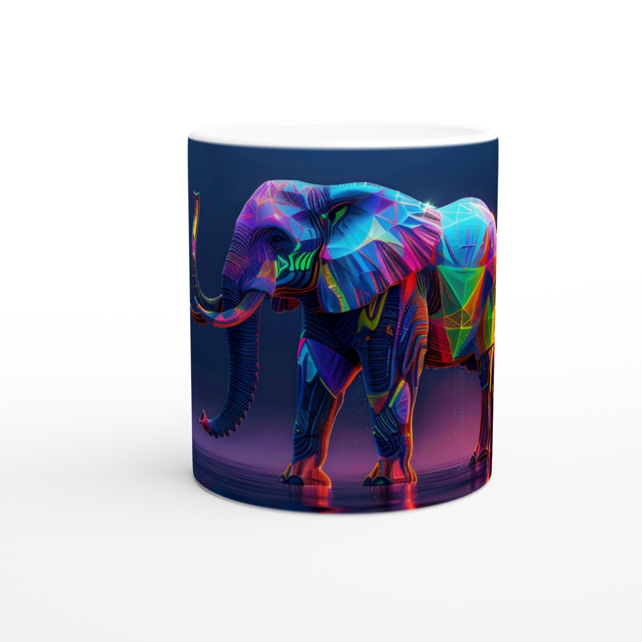 Neon Elefant Keramisk Mugg – Konstnärlig 11oz Kaffekopp i Flera Färger 8 ce1d1f83-7960-4ddb-8f25-075dea4d1ec3
