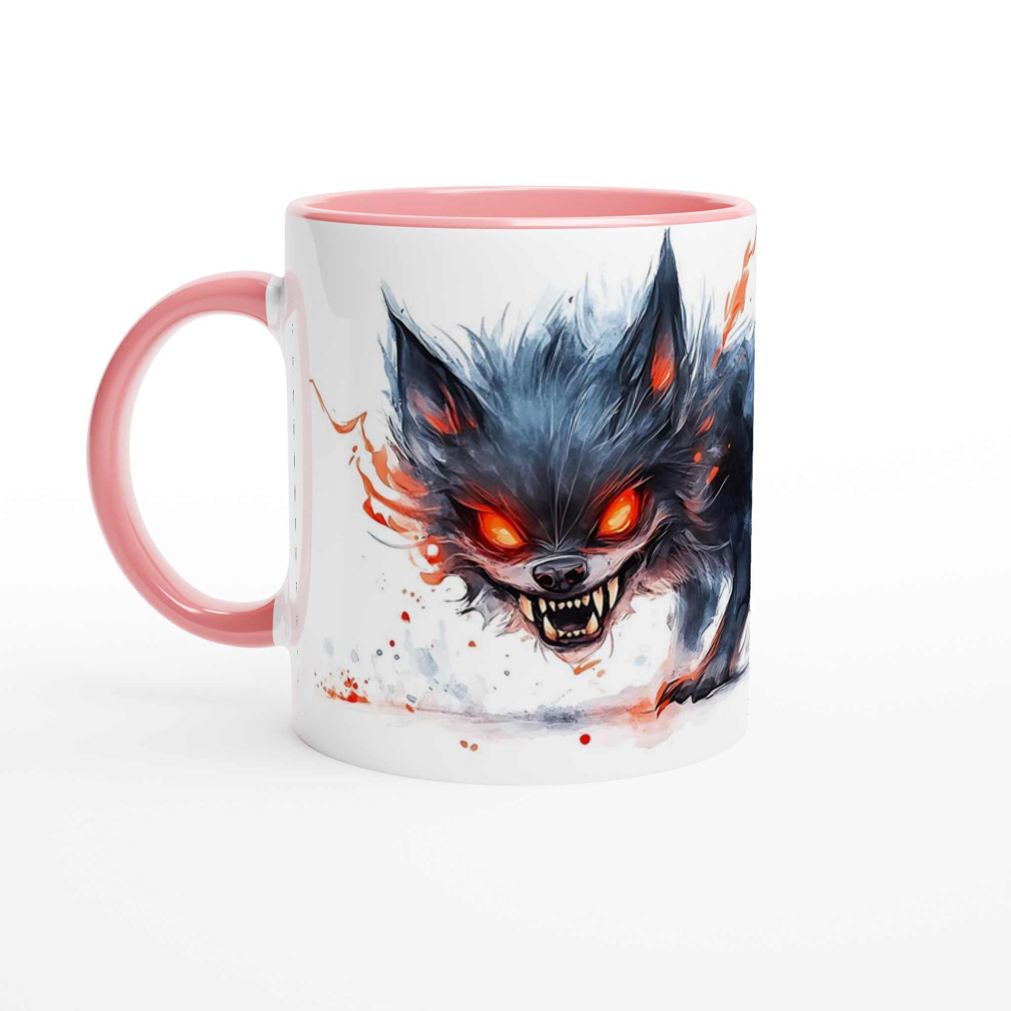 Demonisk Vargmugg – Keramisk 11oz Kaffekopp med Intensiv Akvarellkonst i Valfri Färg 6 ce308be8-9ce7-49a2-9cbe-2582df3eb5f6