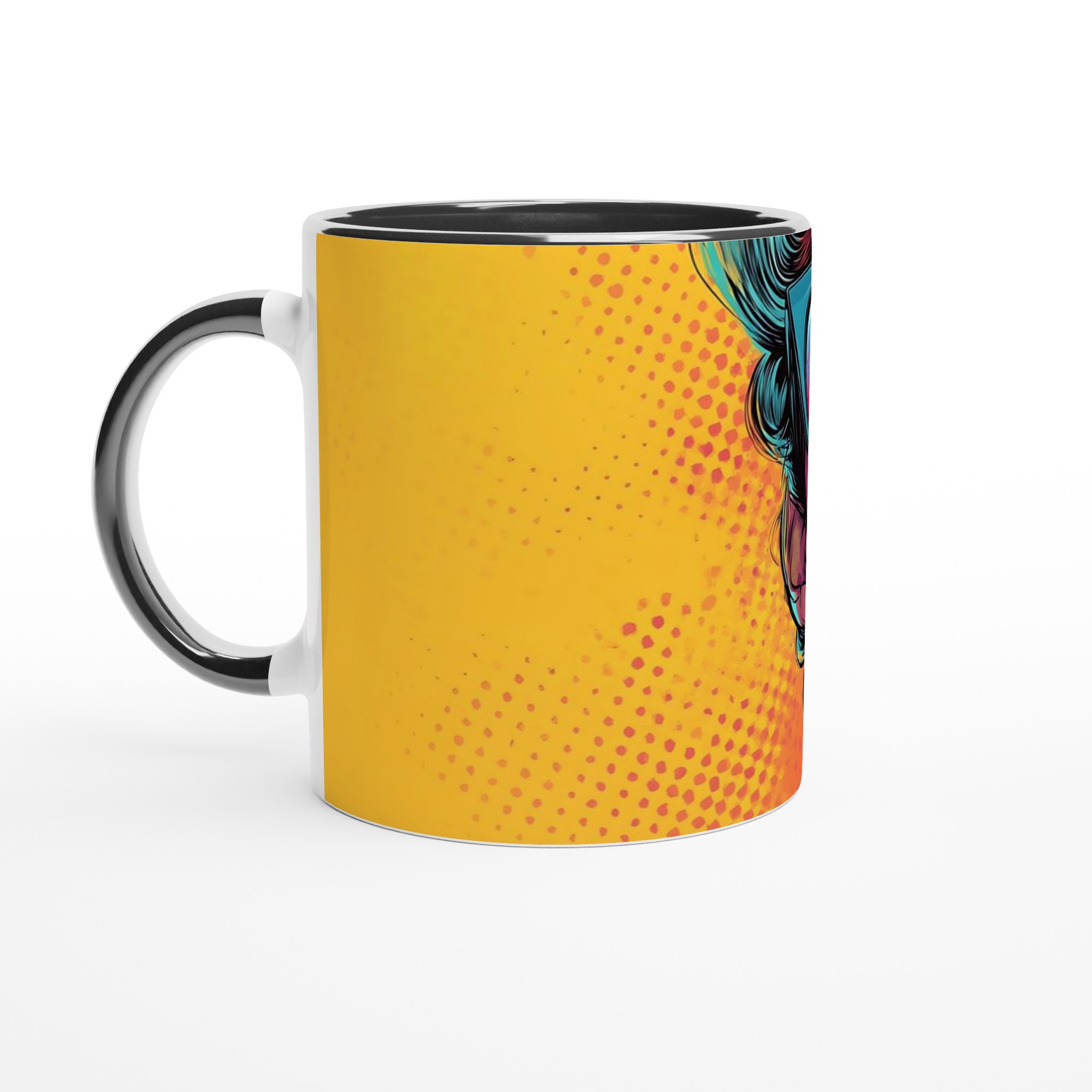 Pop Art Diva Keramisk Mugg – Uttrycksfull Design i 7 Livfulla Färger 4 ce4b830d-0d34-4457-8217-0826a9ba8c78