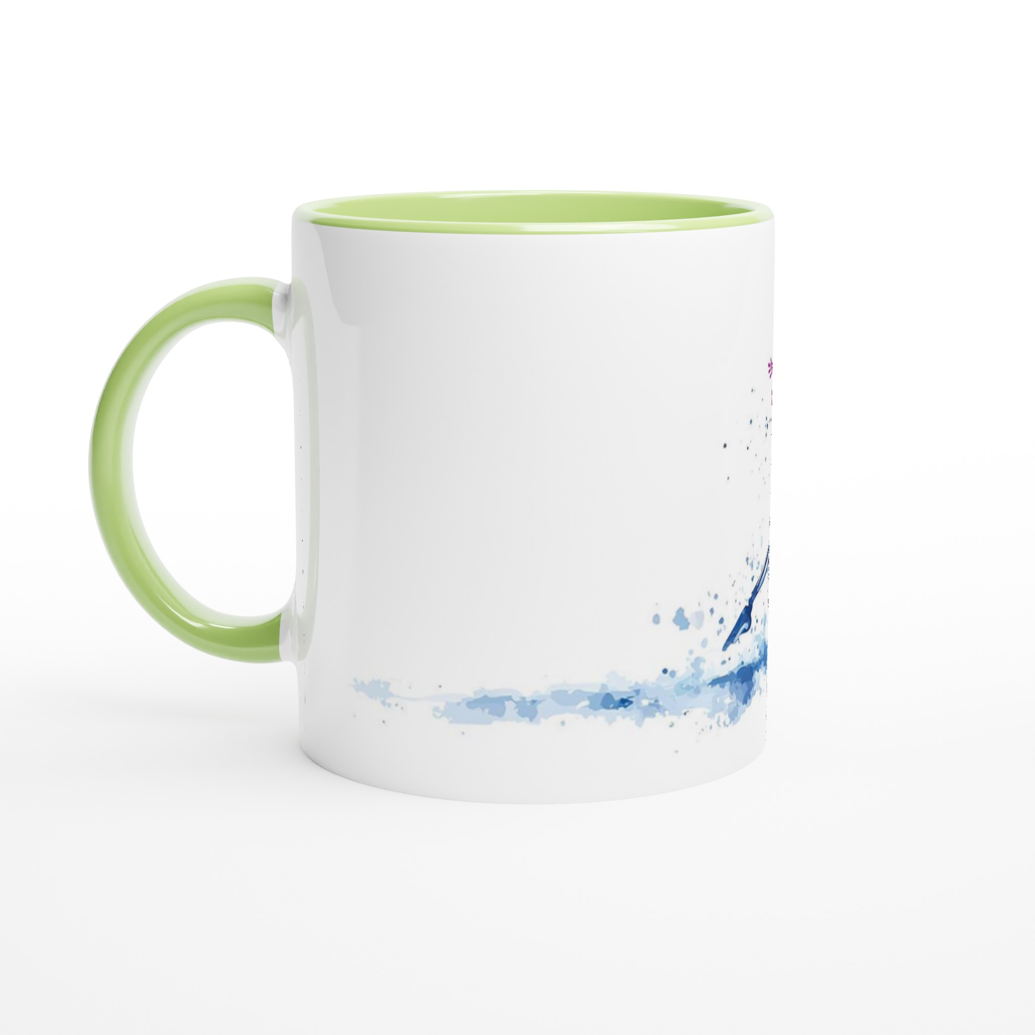 Dansande Skelett Mugg – Färgstark Akvarell Design, 11 oz Keramikmugg 7 cebf0637-b1e9-43b0-9c63-41dd364c286a