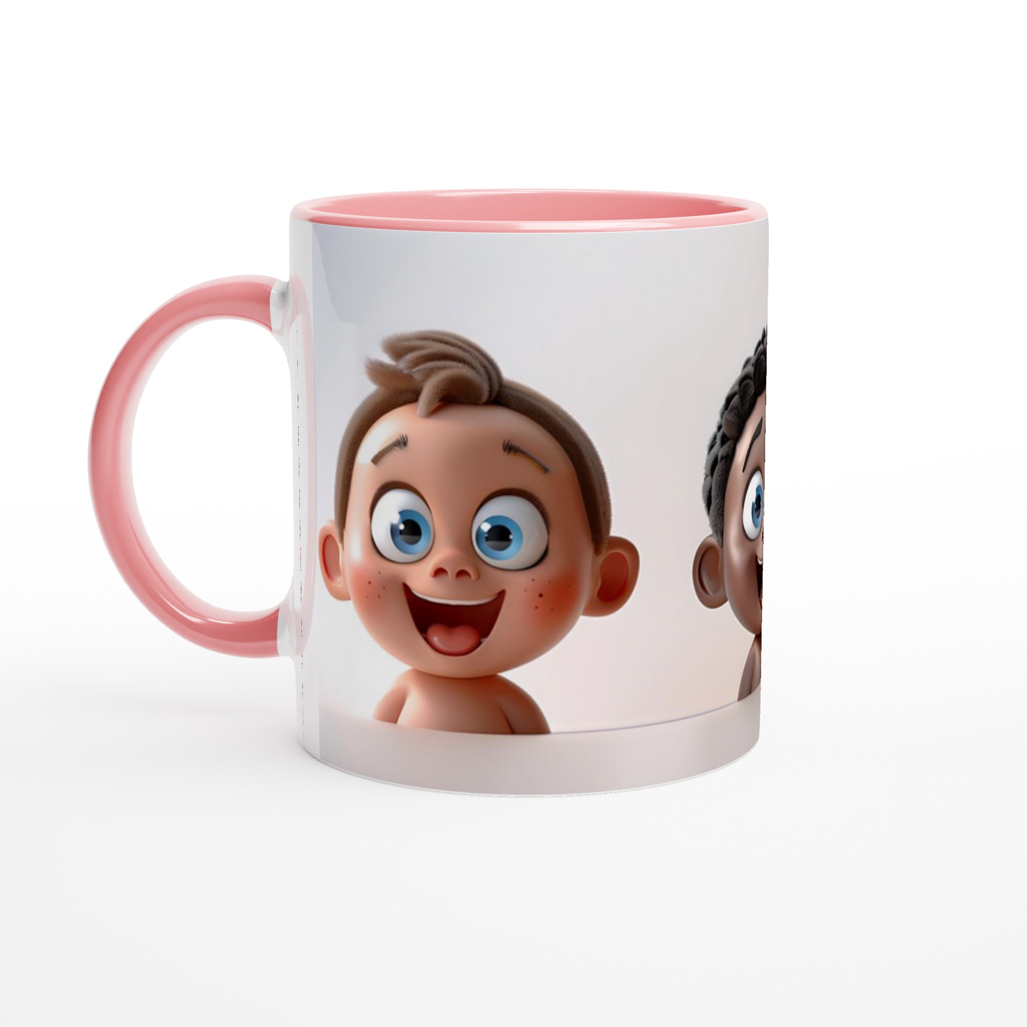 Lekfulla Bebisansikten 11oz Keramisk Mugg – Färgglad Design för Glada Stunder 6 cefbe0e3-e492-40f7-a059-a69ba6ad5aa9