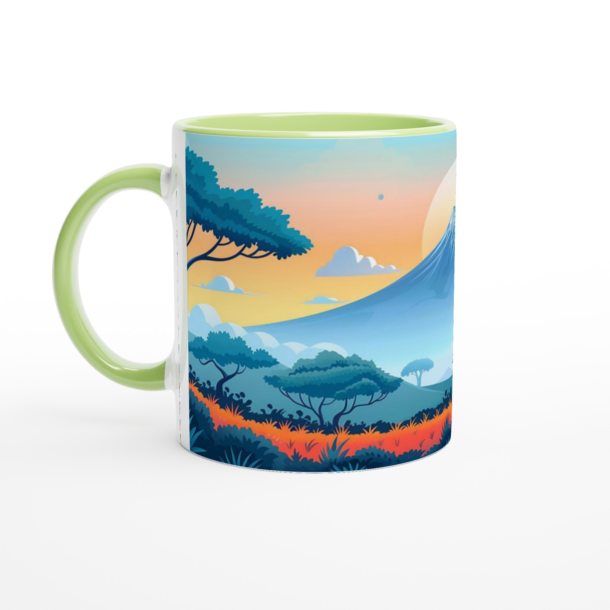 Mt. Fuji Soluppgång Keramikmugg - 11oz, Välj din färg 7 cf1a9f2e-9191-471a-abc1-e86c7ca37324