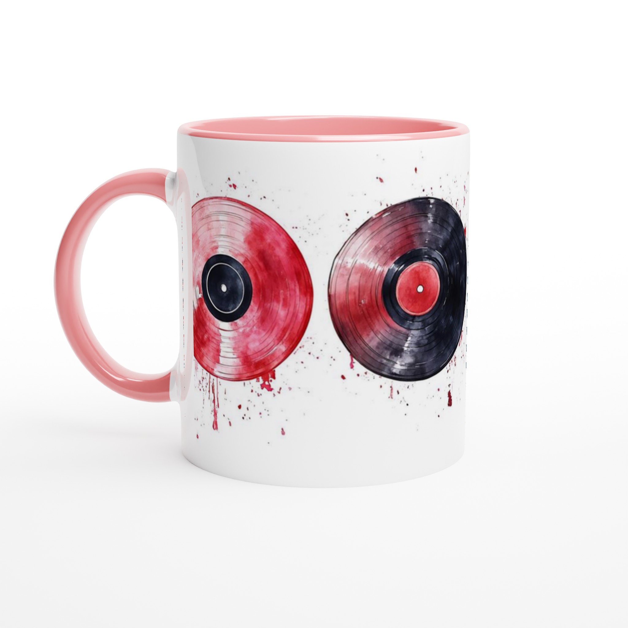 Vit 11oz keramisk mugg med färgstarka vinylskivor – välj bland sju livfulla nyanser 6 cf69dd32-6801-4c69-843d-6fc919db7478