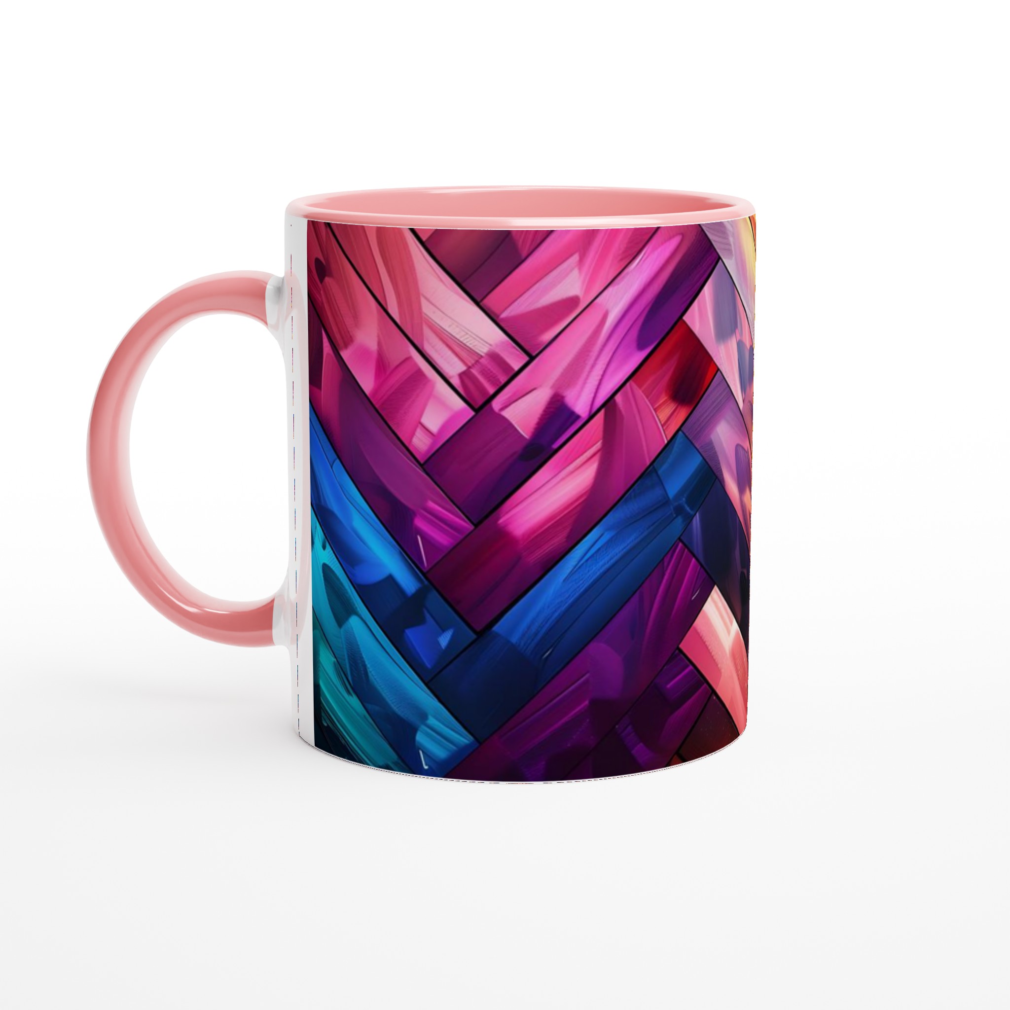Abstrakt Mosaik Keramikmugg - 11oz Vibrant Konstnärlig Design i Flera Färger 6 cf798223-6e22-41dd-aeaf-93b17eb95f31