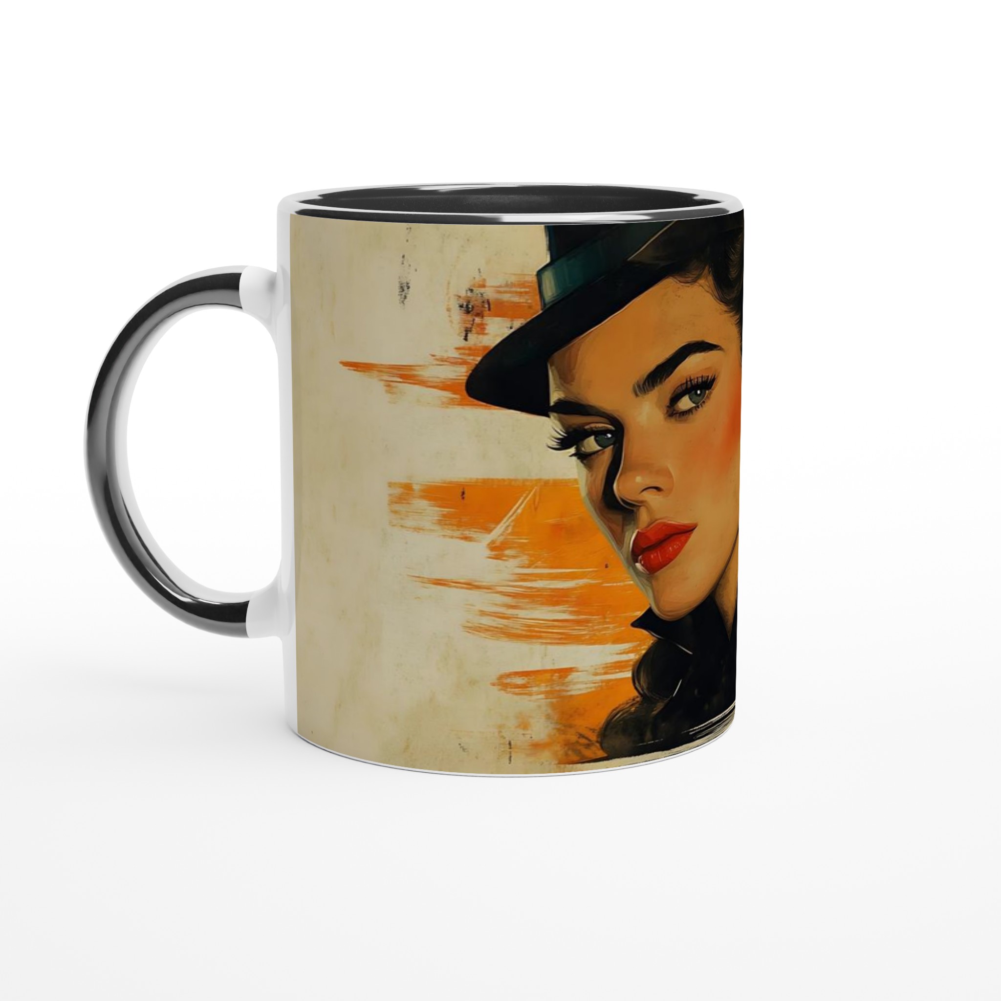 Retro Romance Keramikmugg - 11oz Konsttryck med Pulp Art Vibe 4 cfba4302-2025-4c72-a1c4-94c83be10cec