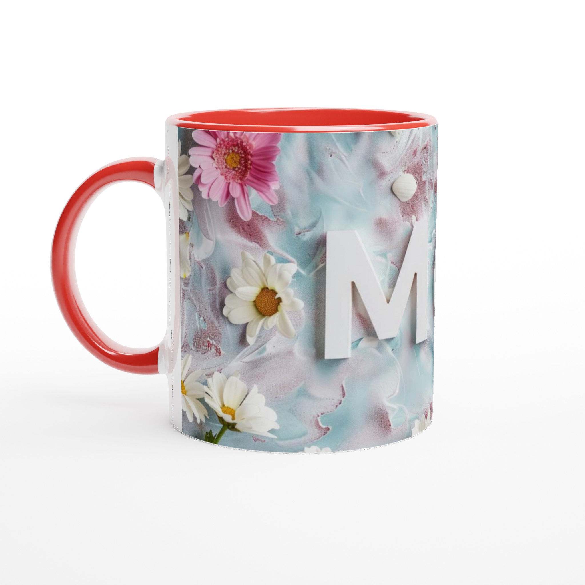 Vit 11oz keramisk mugg - hylla mamma med blommigt charm och elegans 5 cfcd7046-7530-4bc0-b44b-9acdd1043b40