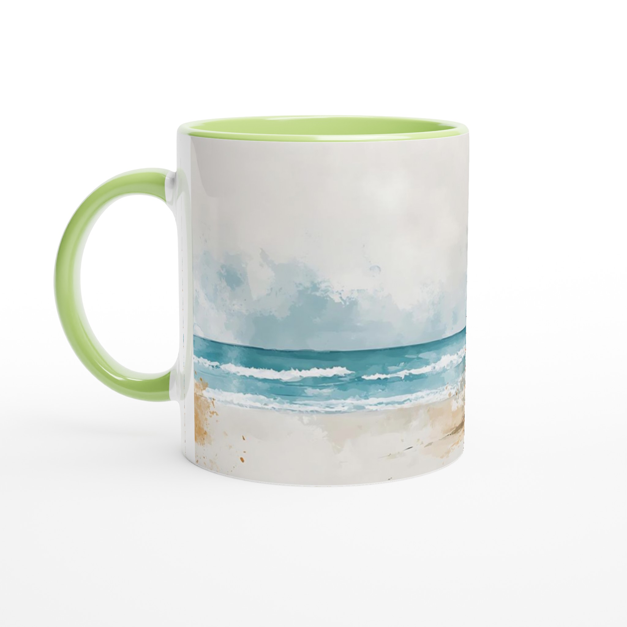 Semester & Strand Keramikmugg - 11oz, Levande Akvarellstil för Din Kaffestund 7 cfd88966-20e6-41c6-89b5-a3ee12d6bf7d