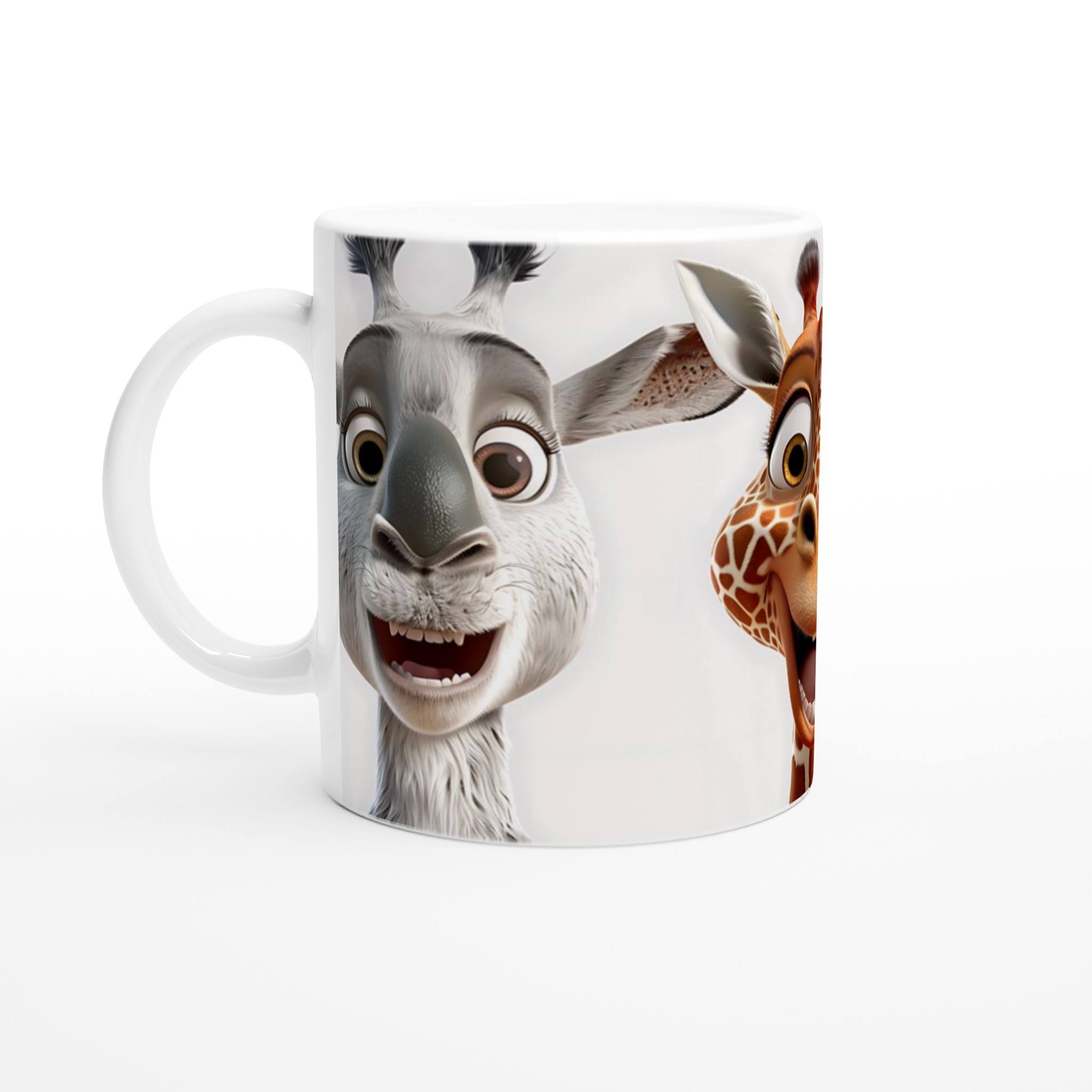 Skratta med vänner: 11oz Keramisk Mugg med Roliga Djurmotiv i sju härliga färger! 1 d00e299c-f500-47db-9b78-46524dab9193