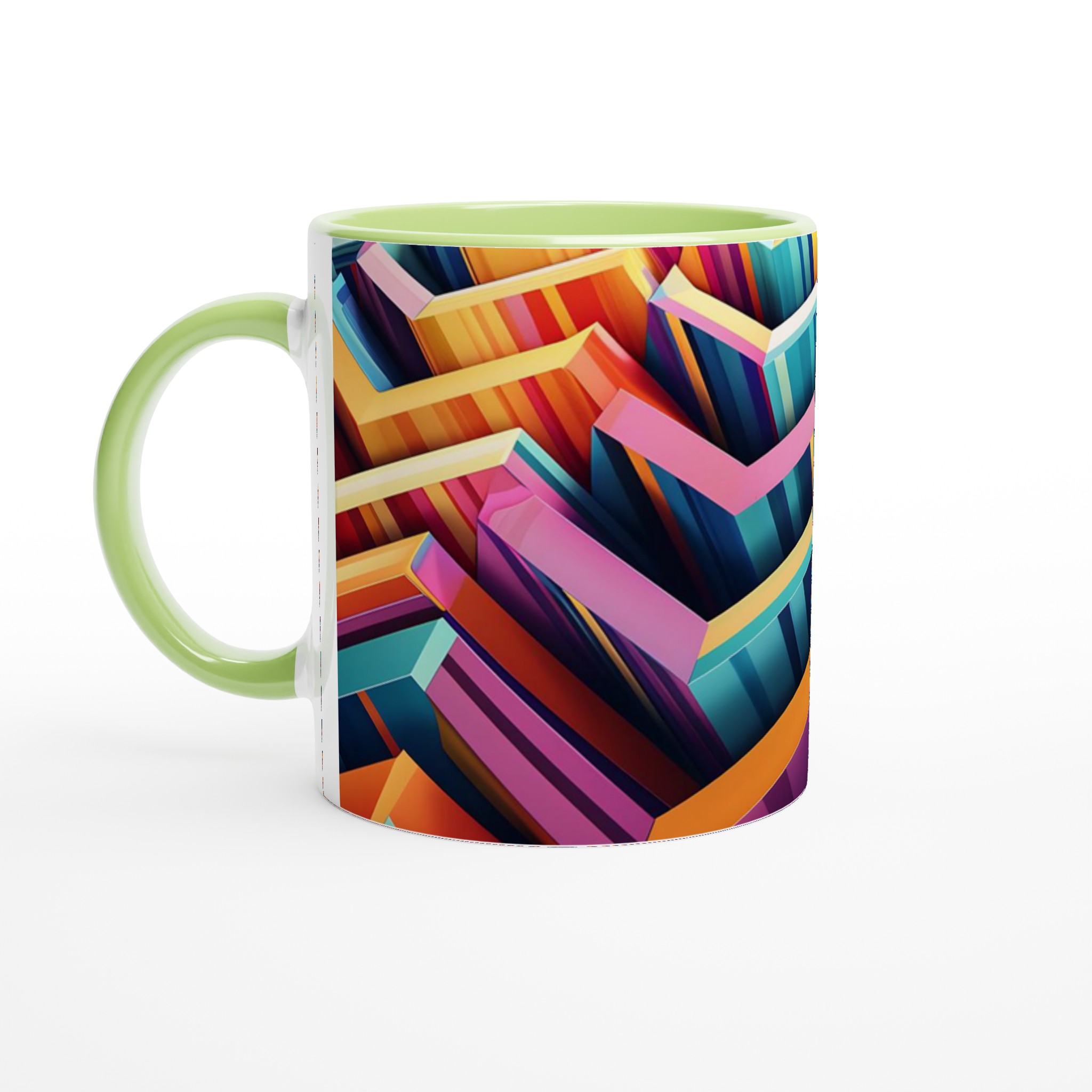 Abstrakt Chevron Mugg – Färgstark Keramik för Din Kaffestund i Valfri Färg! 7 d07108d3-94d7-40af-a9ef-8860c7d1c72a