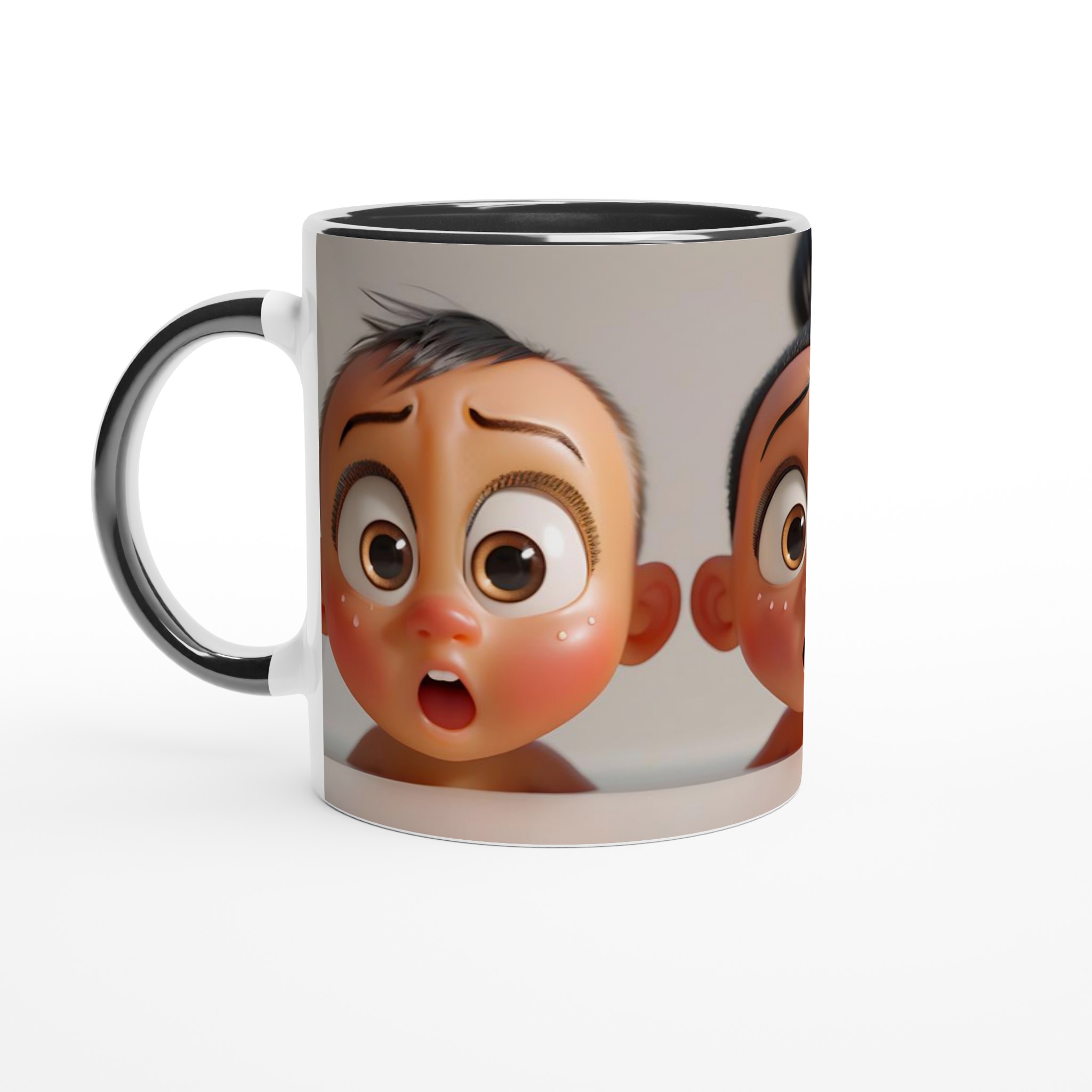 Förvånade Babyansikten 11oz Keramisk Mugg – Uttrycksfull Design i Flera Färger 4 d129d4f6-6036-41f3-aa6f-e78341e00610