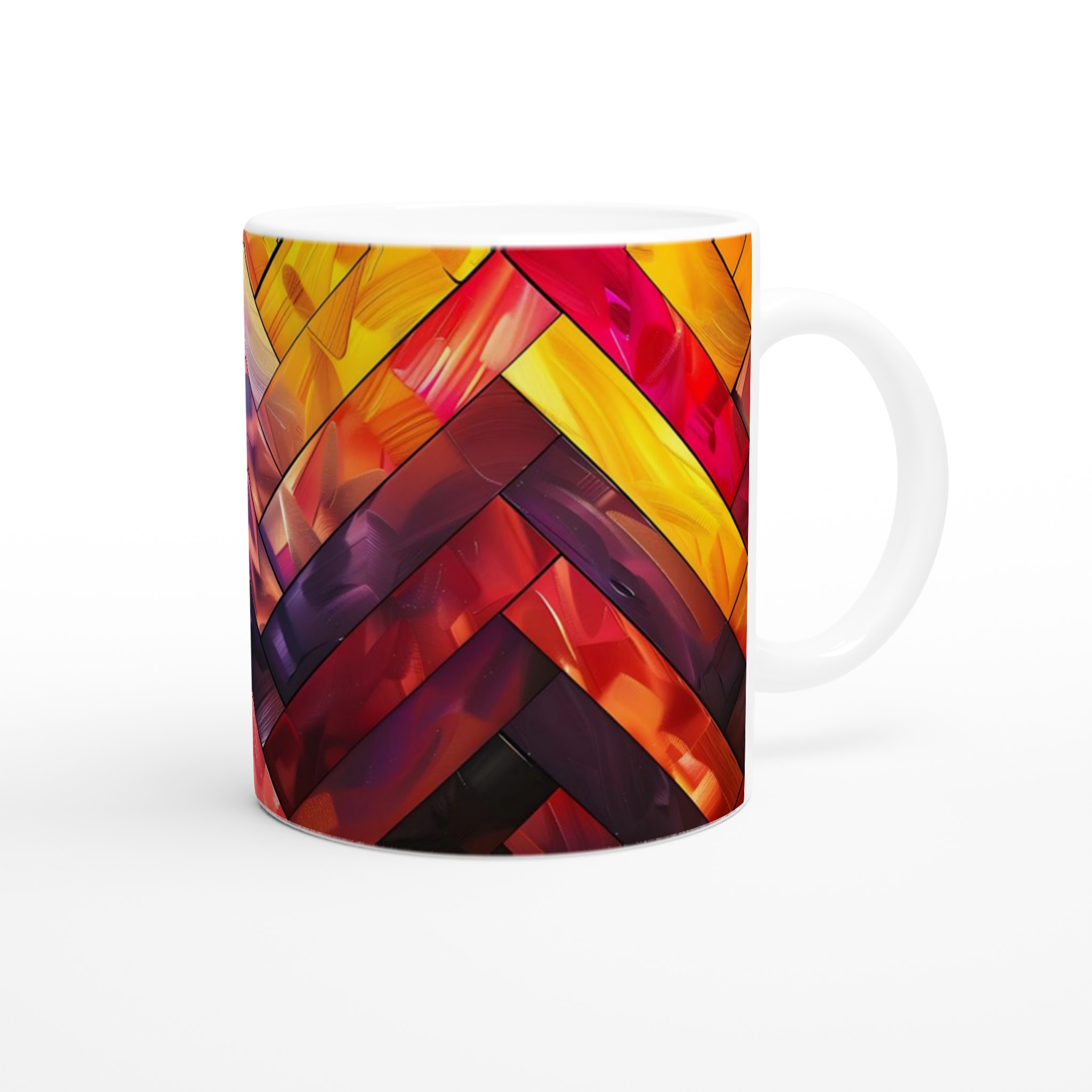 Abstrakt Mosaik Keramikmugg - 11oz Vibrant Konstnärlig Design i Flera Färger 9 d160f4d6-1156-4403-b0c9-c4d5c5c2945a