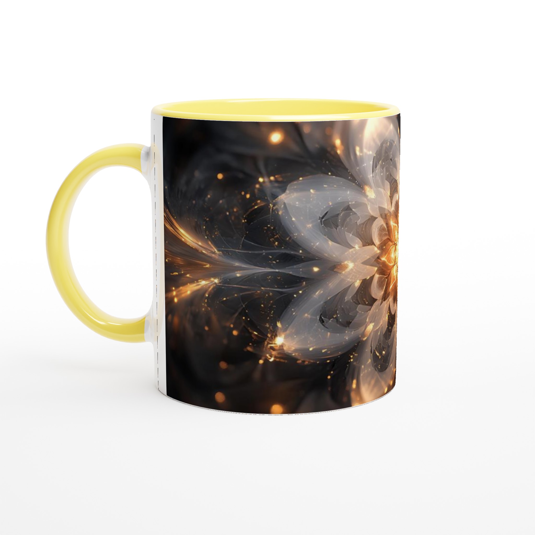 Abstrakt Gyllene Blomma 11oz Keramisk Mugg – Lysande Design för Din Favoritdryck 3 d1757f96-5cb2-41da-9c64-421abdc4f3ab