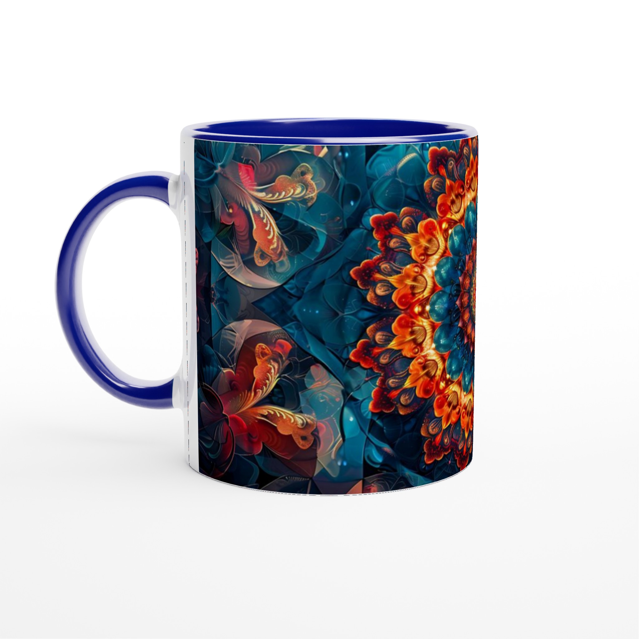 Abstrakt Mandala Keramikmugg - Livfull Design i Ditt Val av Färg 2 d1b03a36-4f0f-4693-8c64-313c23b762ae
