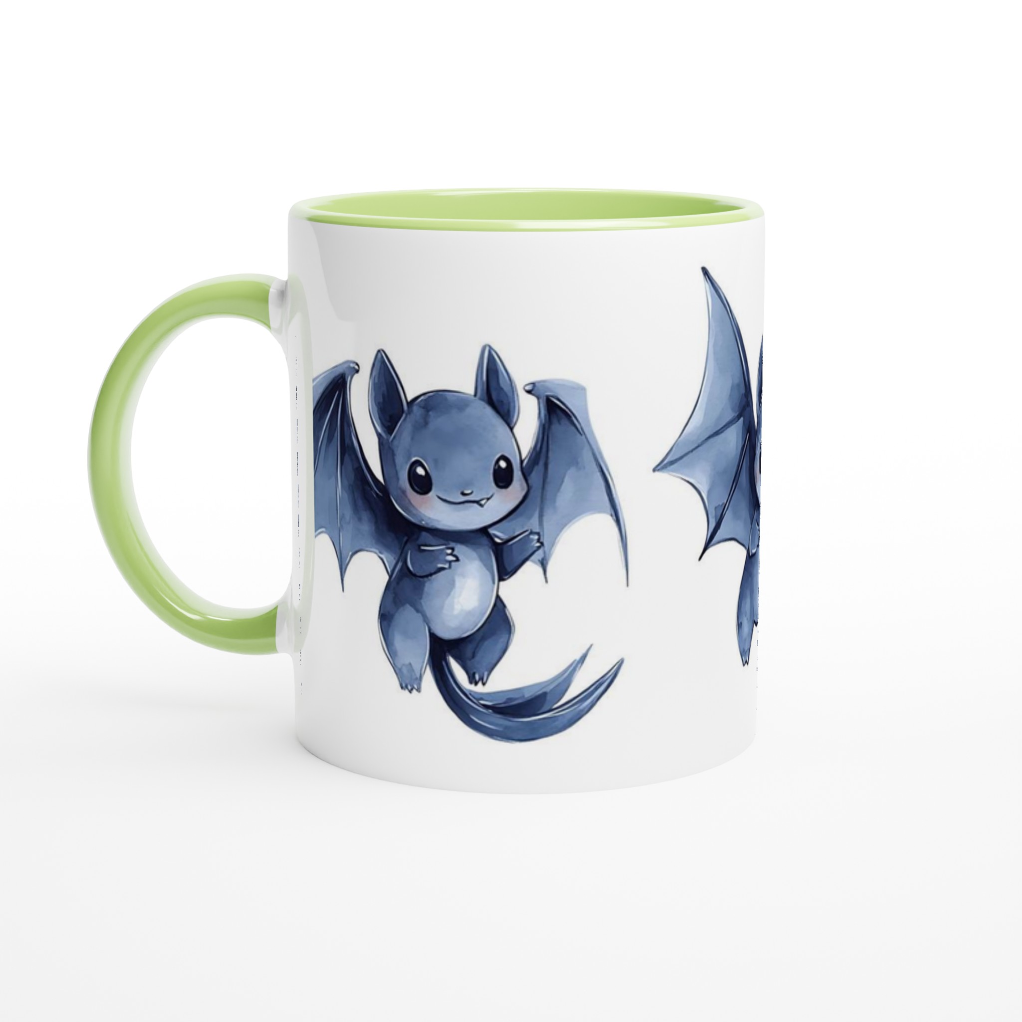 Söta Vattenfärgsfladdermöss Mugg – Charmig Keramisk Kaffemugg i Valfri Färg, 11 oz 7 d1c36217-e809-4a1e-9fd9-001fb6f99c6a