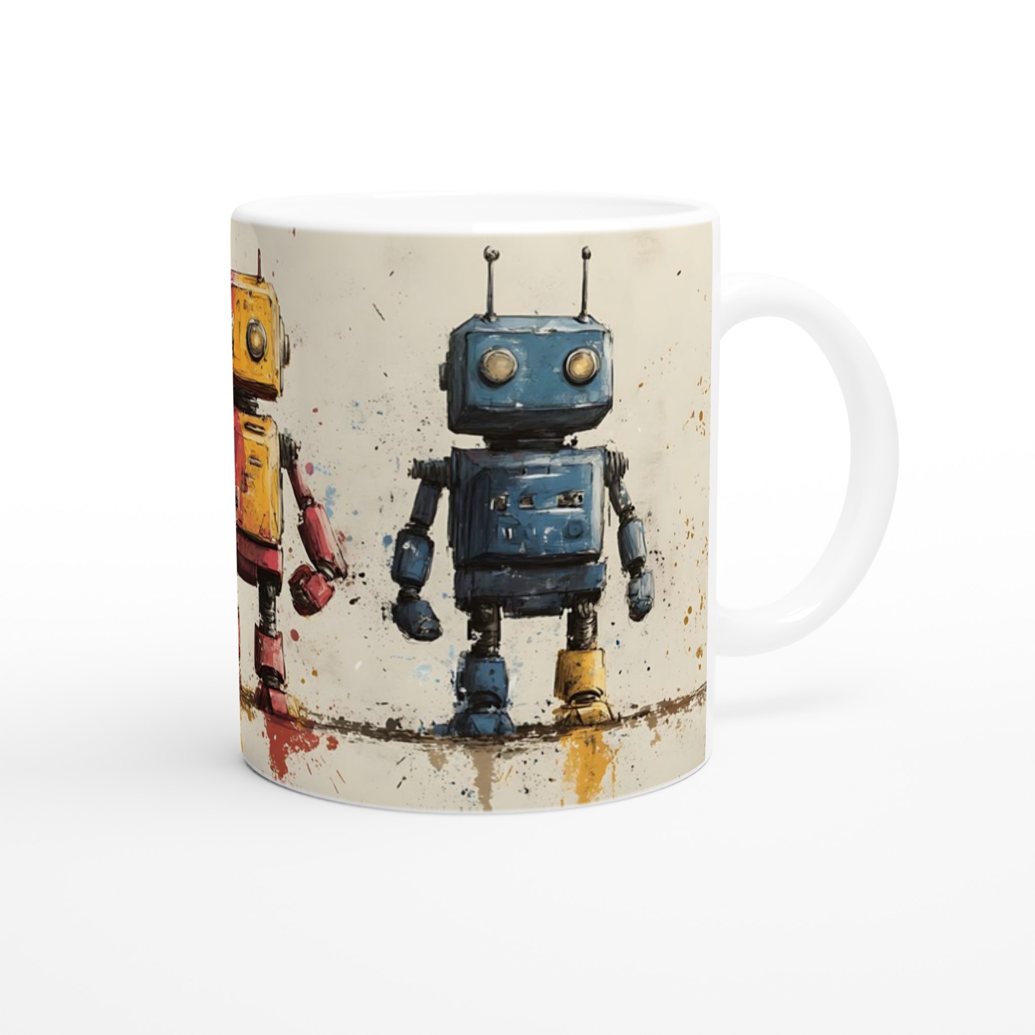 Retro Robot Art 11oz Keramikmugg – Din unika mugg i valfri färg 9 d1ee3657-9269-4e32-a1e0-9ea21791495b