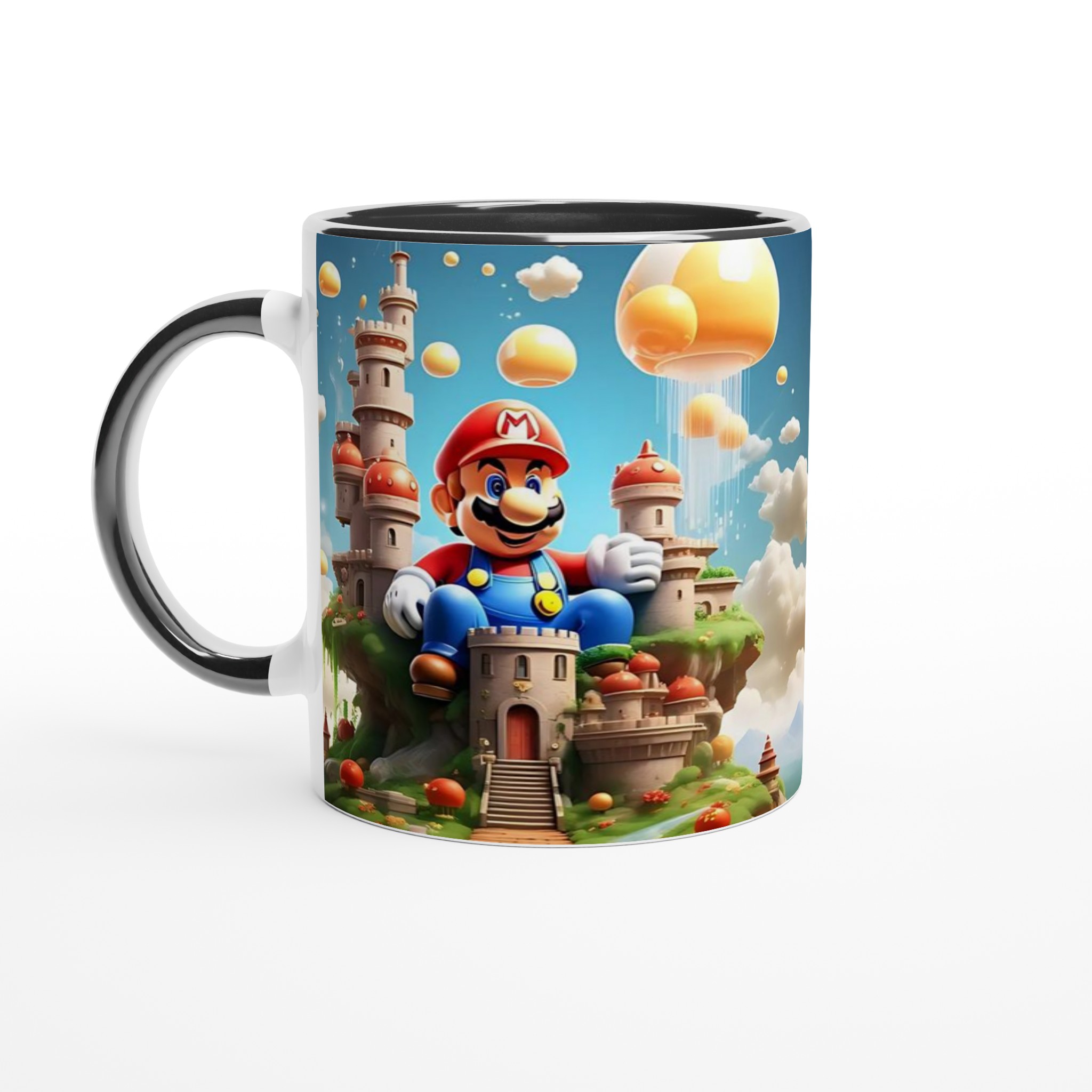 Premium 11oz Keramisk Mugg med Färgstark Mario & Sagoslott – Välj Bland Flera Fina Keramiska Färger 4 d1f8d919-f26f-45c0-9958-f39c74163c47