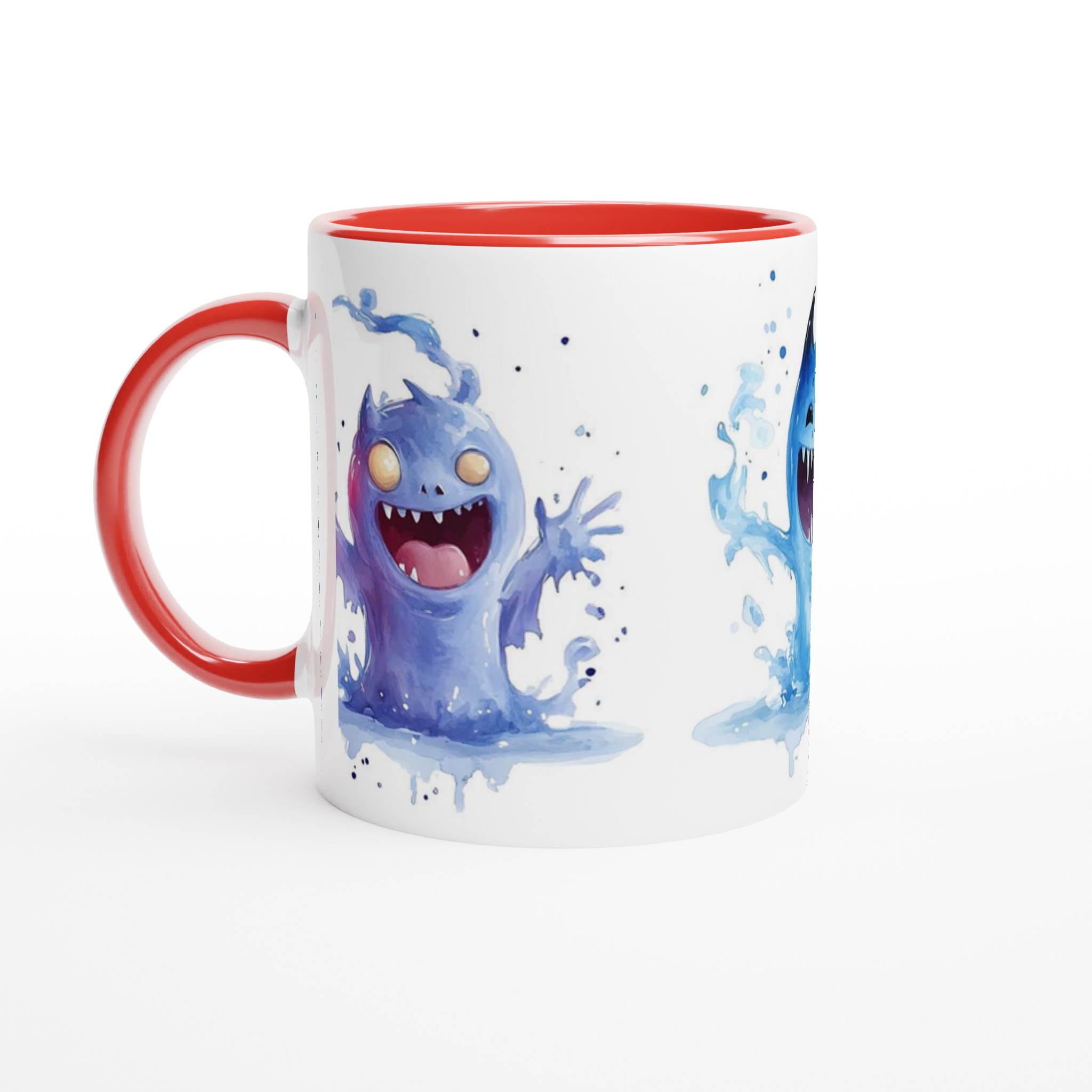 Lekfulla Monster Mugg – Färgglad Akvarell Charm för Kaffe och Te i Flera Nyanser 5 d2063d9f-bfcd-43c0-9947-b84408c243ef